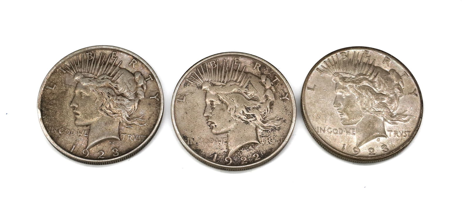 (3) PEACE DOLLARS (1 of 2)