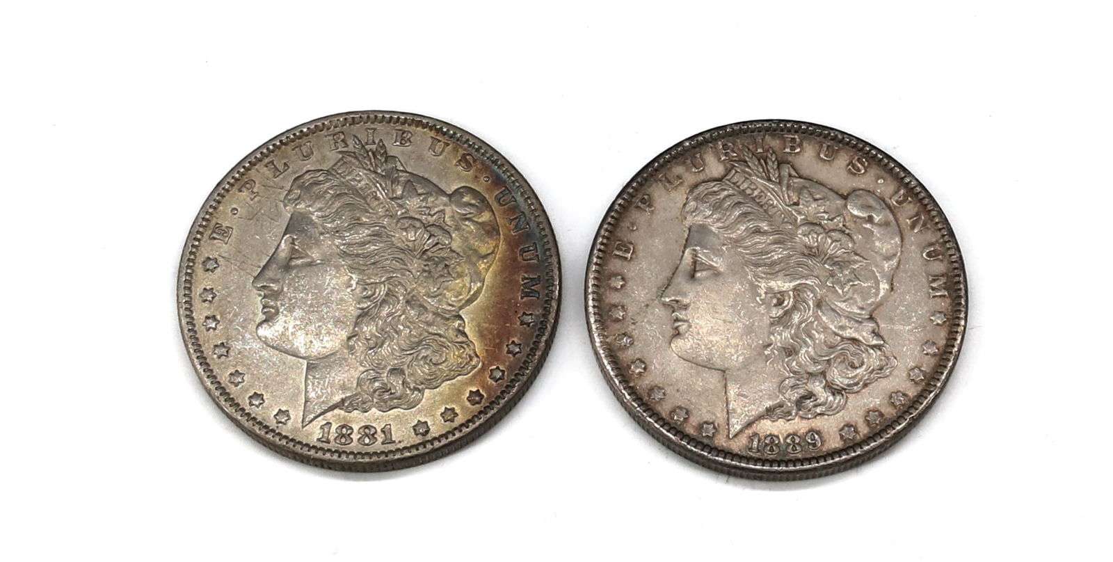 (2) MORGAN DOLLARS: 1881 O AND 1889 PLEASE READ CAREFULLY - SINCE THIS IS A COIN SALE PLEASE NOTE. ITEMS MUST BE PAID FOR THROUGH LIVE AUCTIONEERS OR WITH CASH OR CHECK IN PERSON - Terms for Purchasing and Shipping of Au