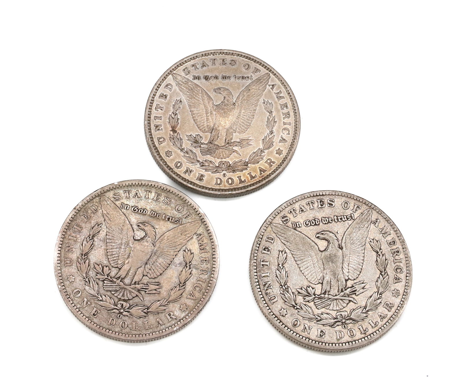 (3) MORGAN DOLLARS - 2