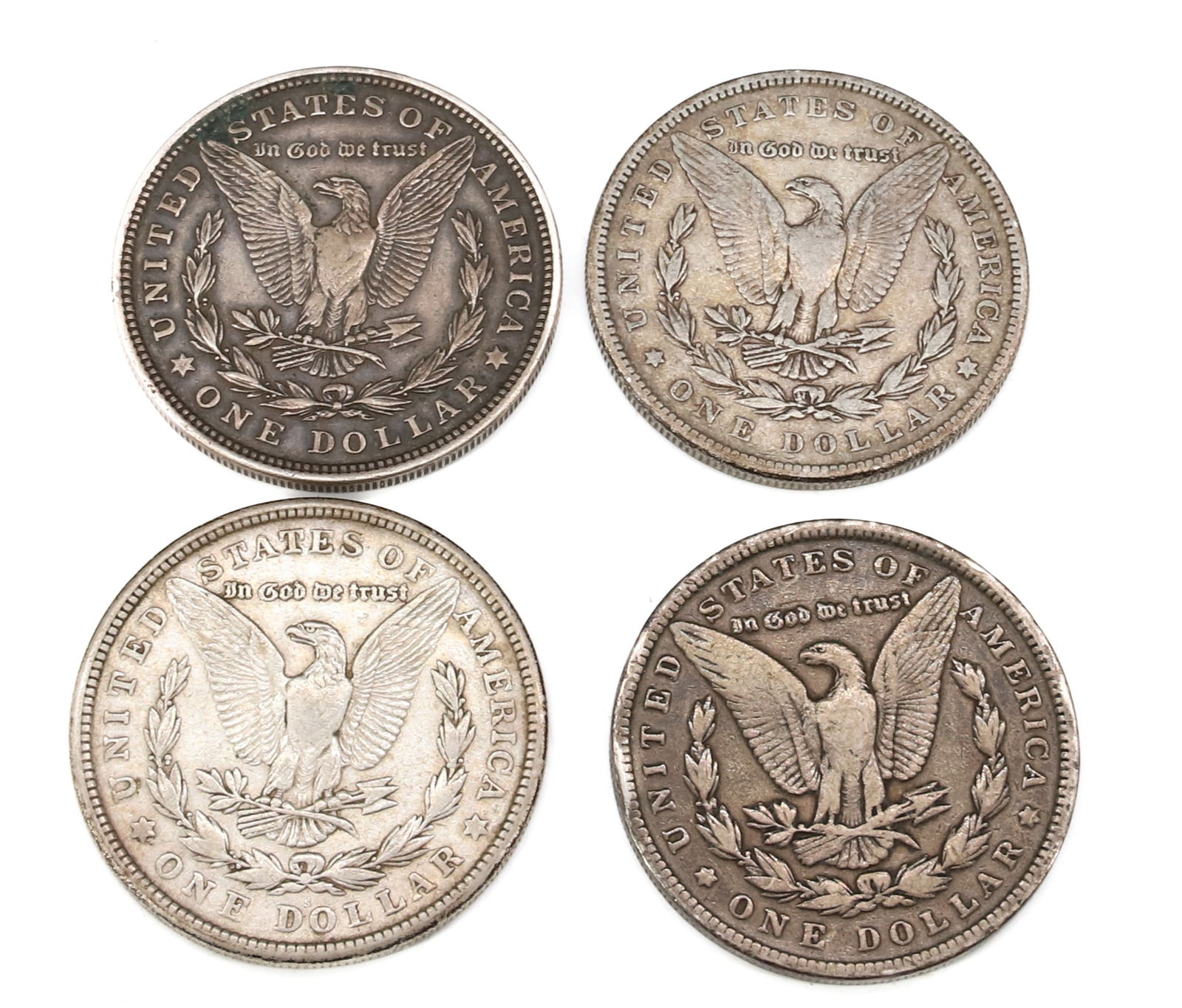 (4) MORGAN DOLLARS - 2