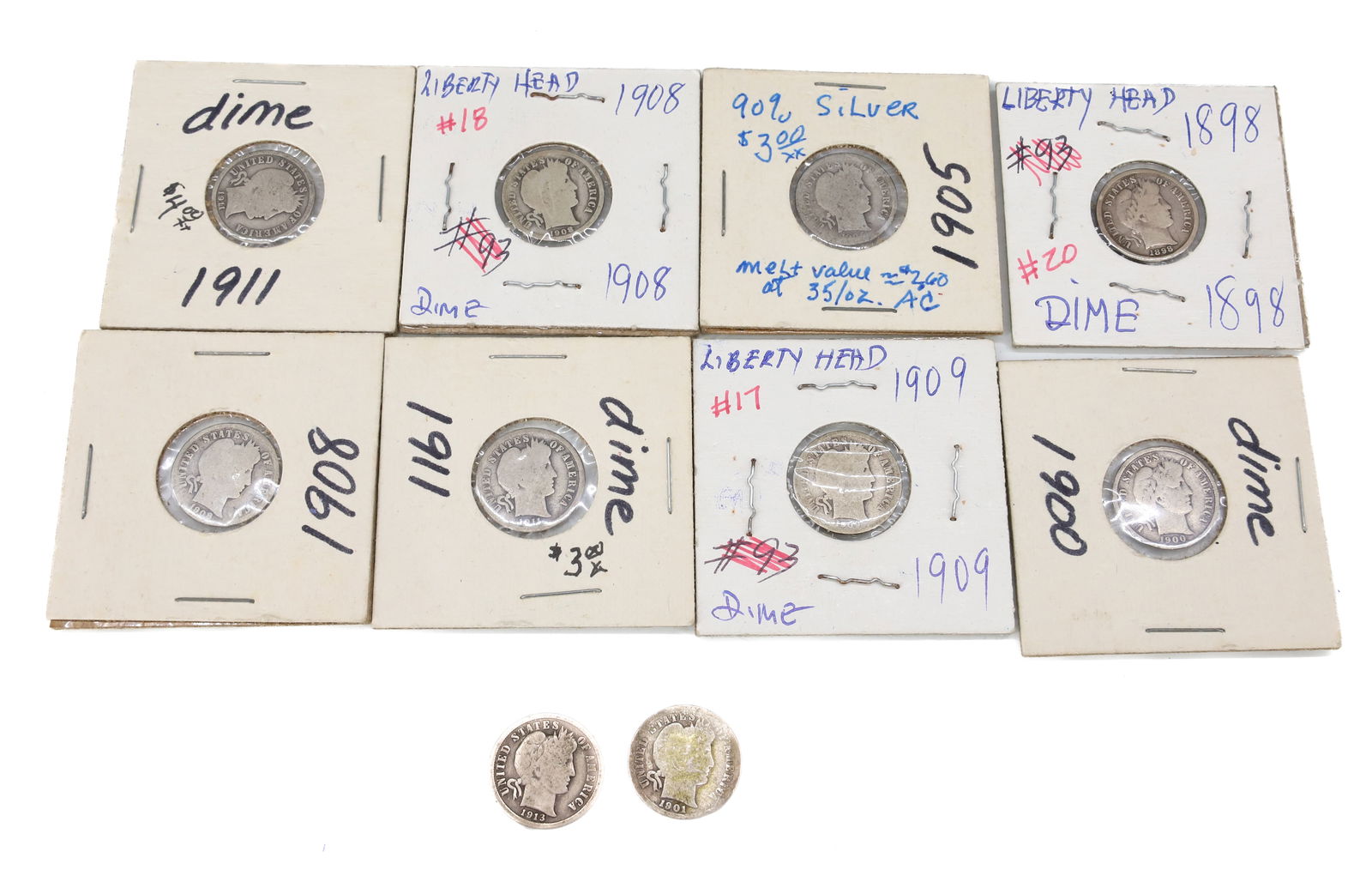 BARBER HEAD DIME LOT (1 of 2)
