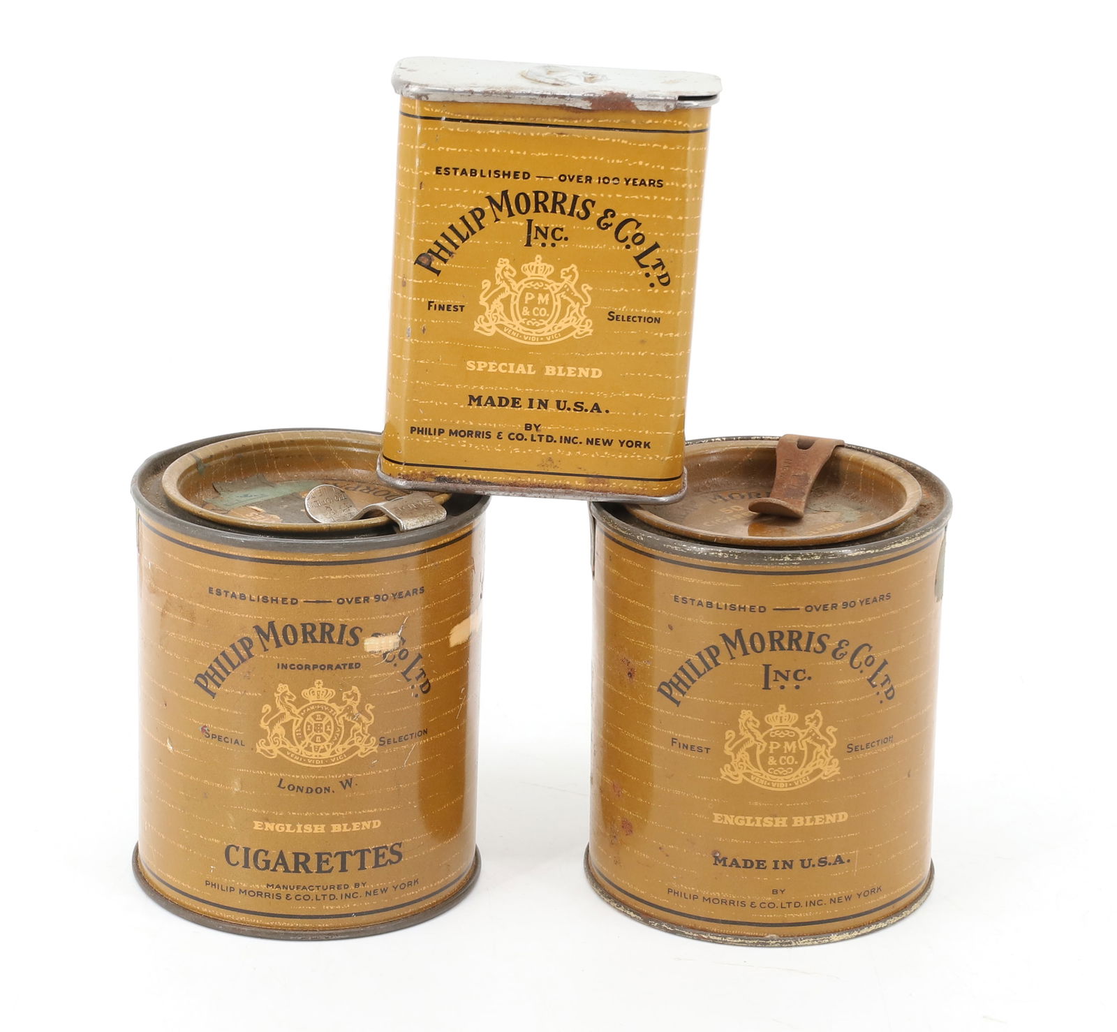 (3) PHILIP MORRIS CIGARETTE / TOBACCO TINS (1 of 6)
