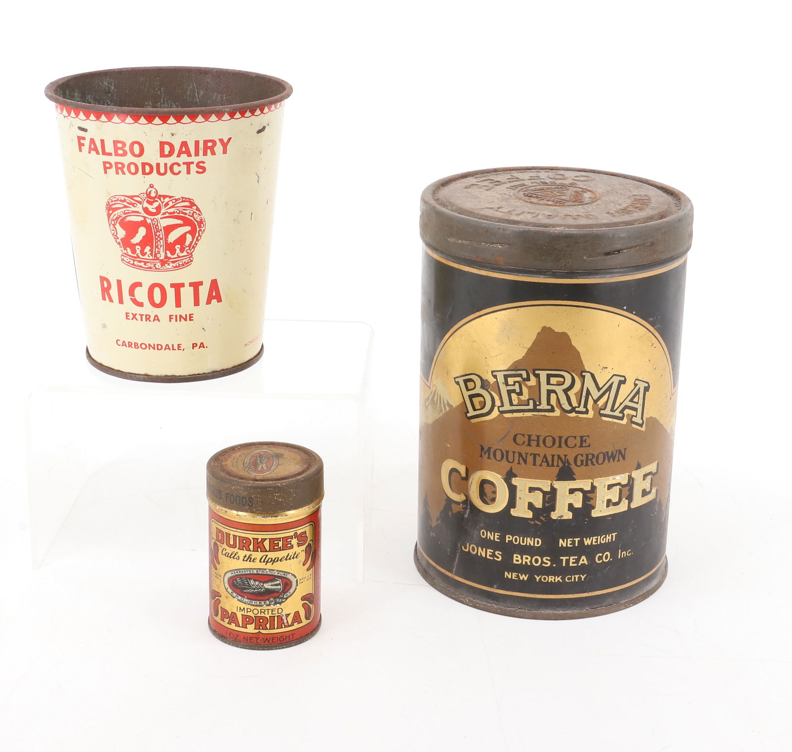 LOT OF VINTAGE TINS (1 of 4)