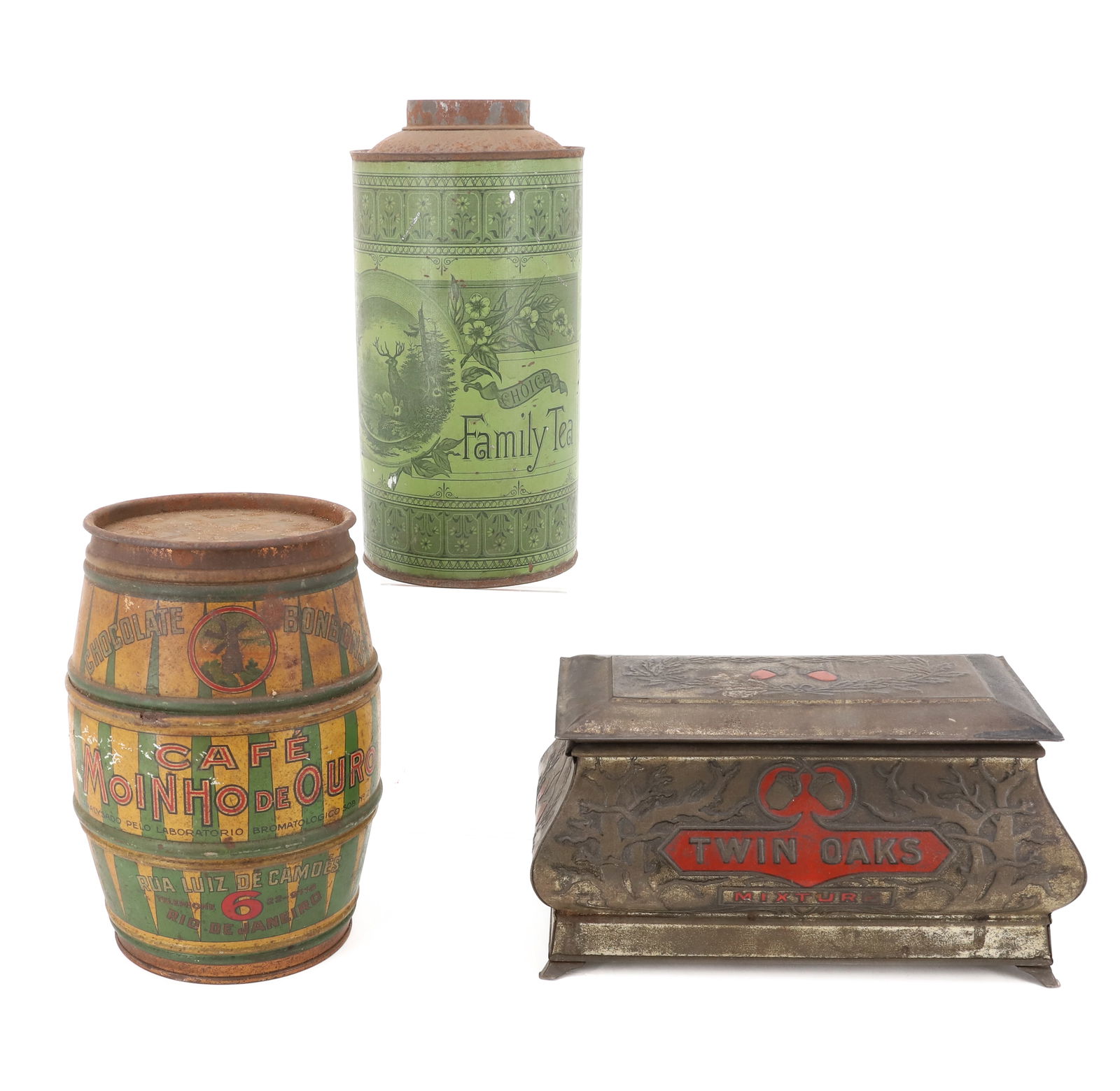 (3) VINTAGE ADVERTISING TINS (1 of 6)