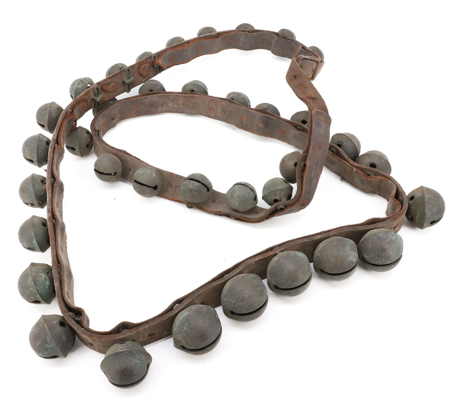 ANTIQUE STRAP OF SLEIGH BELLS (1 of 5)