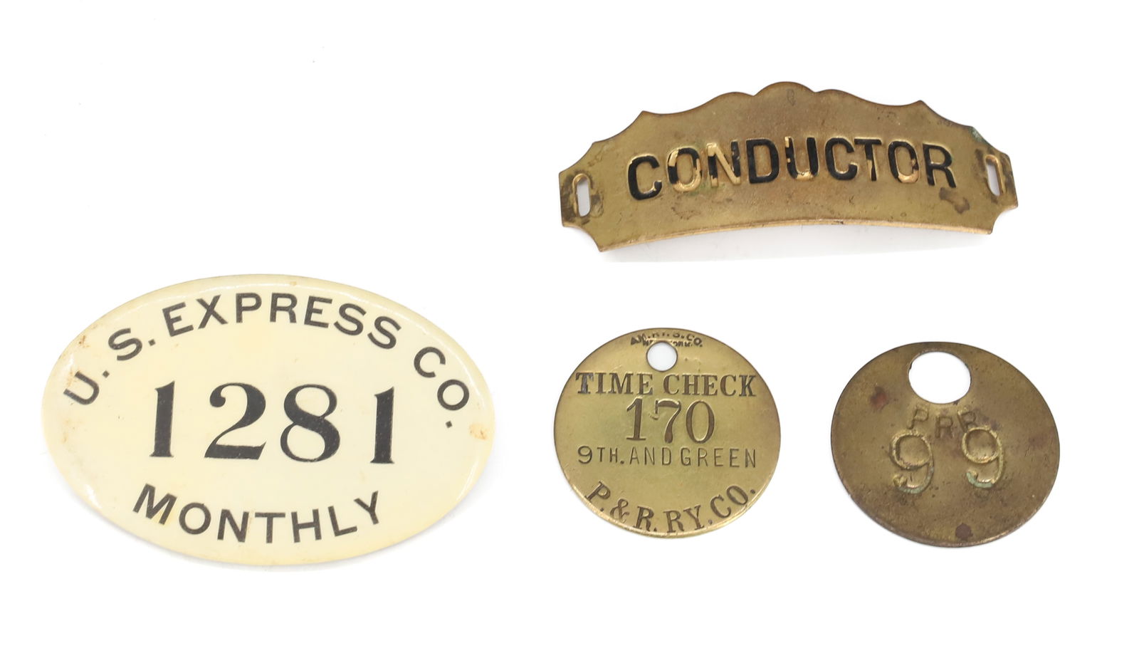 LOT OF RAILROAD PINS AND TAGS (1 of 3)