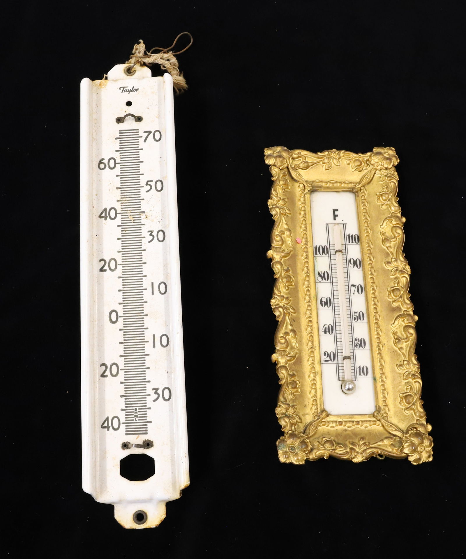(2) ANTIQUE THERMOMETERS (1 of 4)