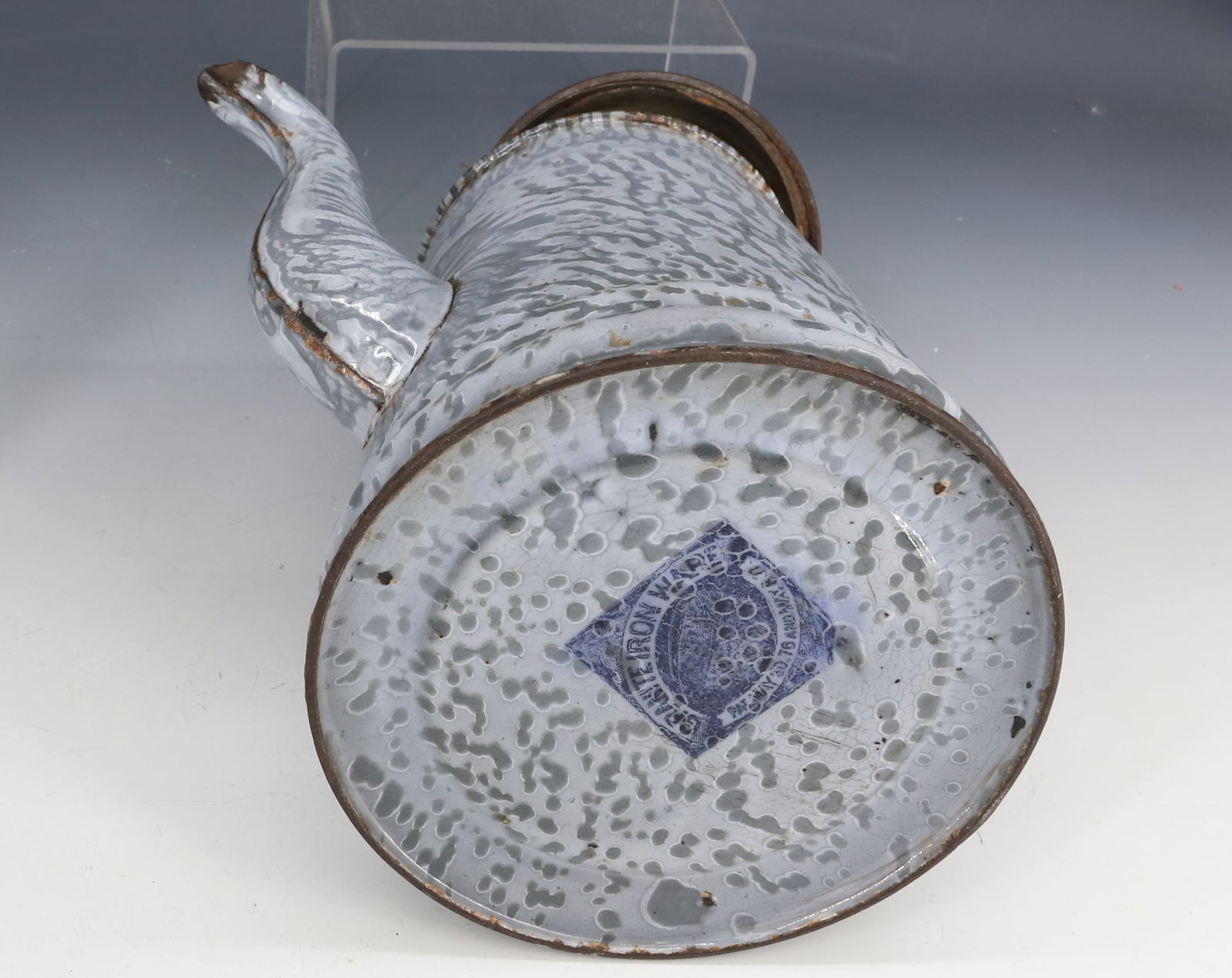 (3) AGATEWARE TEAPOTS - 6