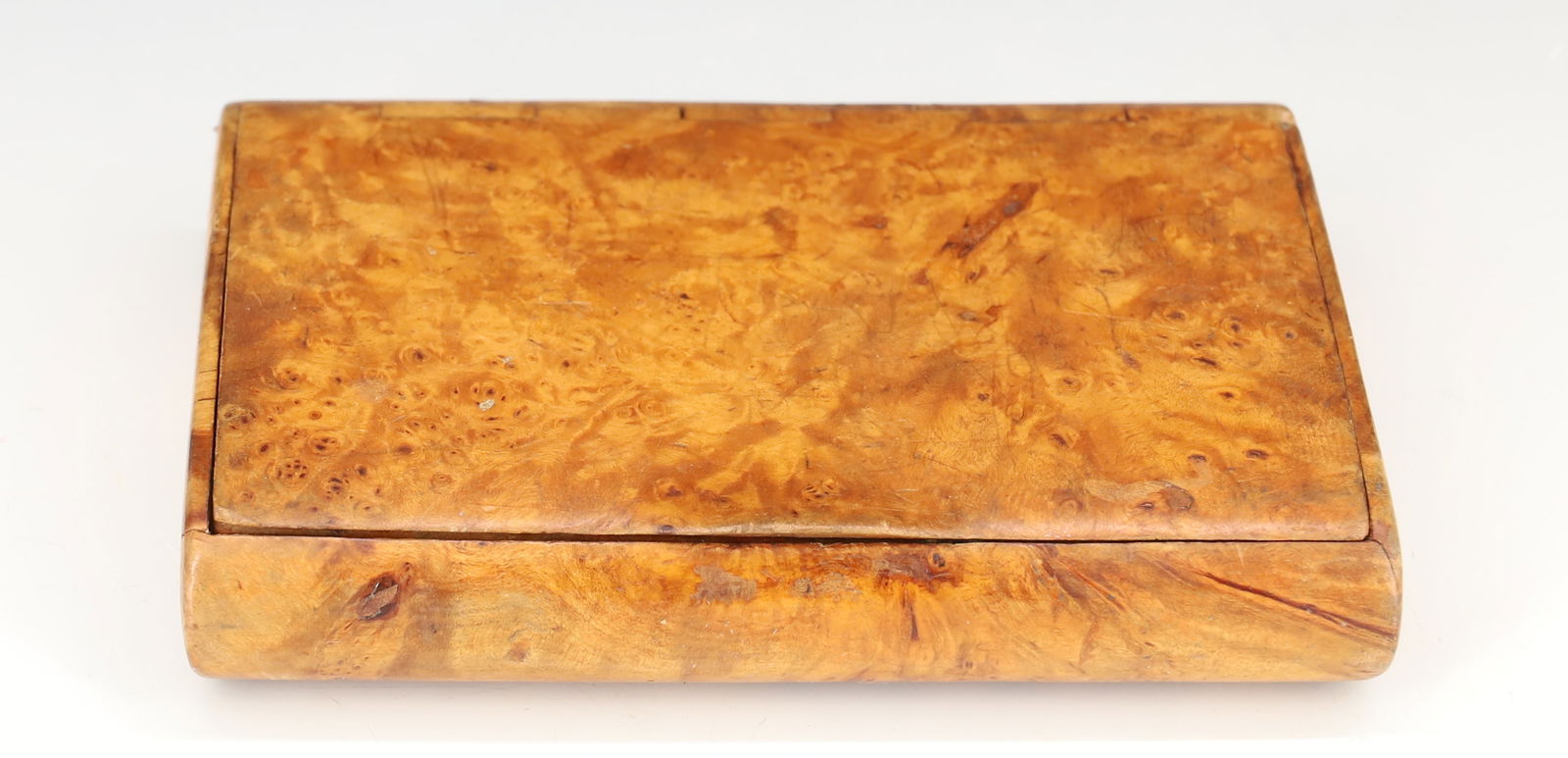 ANTIQUE WALNUT HINGED LID BOX, CASE (1 of 4)