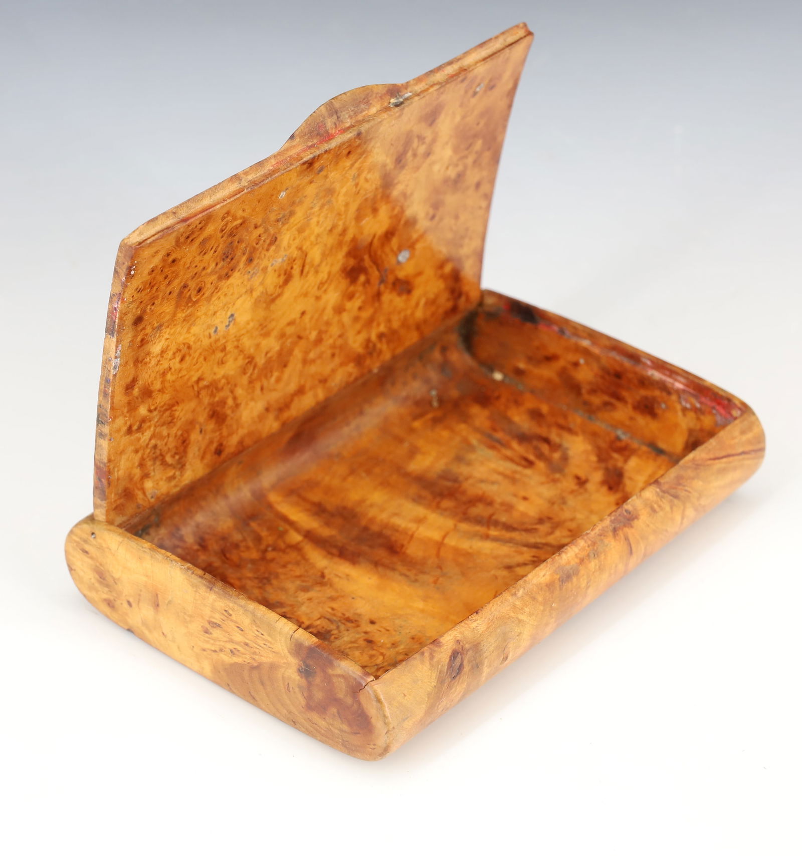 ANTIQUE WALNUT HINGED LID BOX, CASE - 2