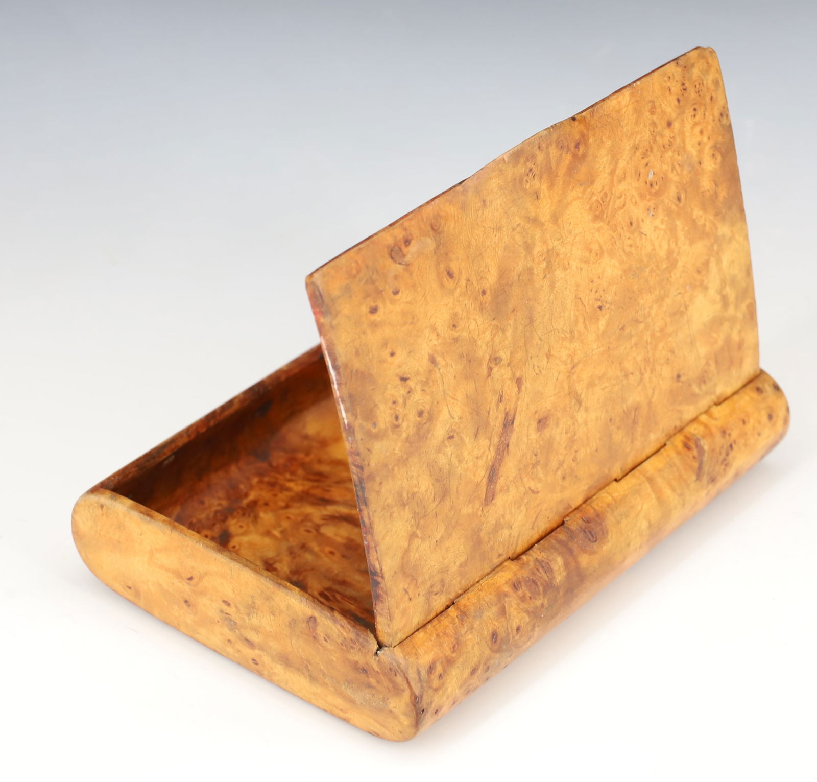 ANTIQUE WALNUT HINGED LID BOX, CASE - 3