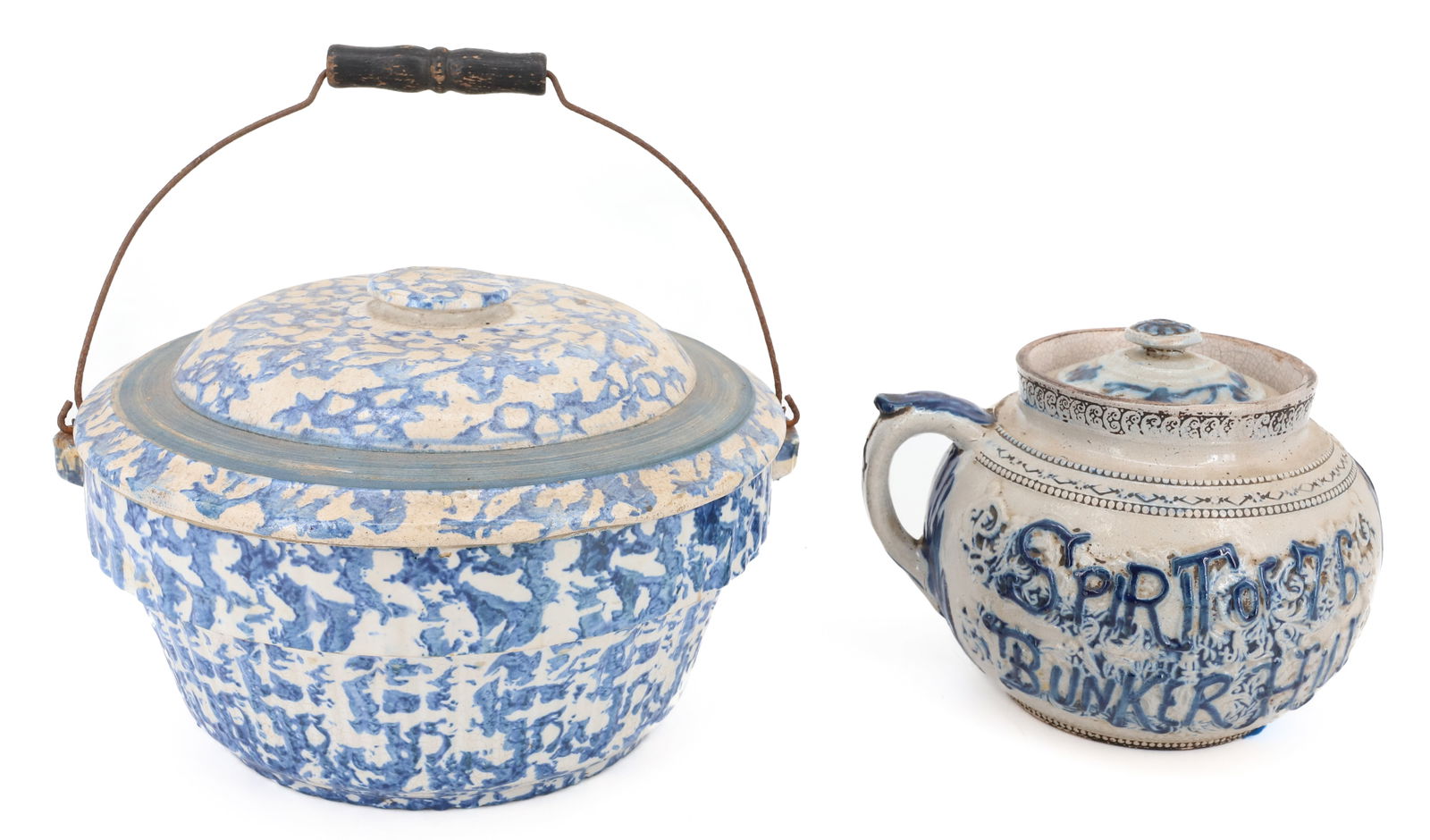 SPONGEWARE LIDDED BOWL AND BEAN POT (1 of 8)