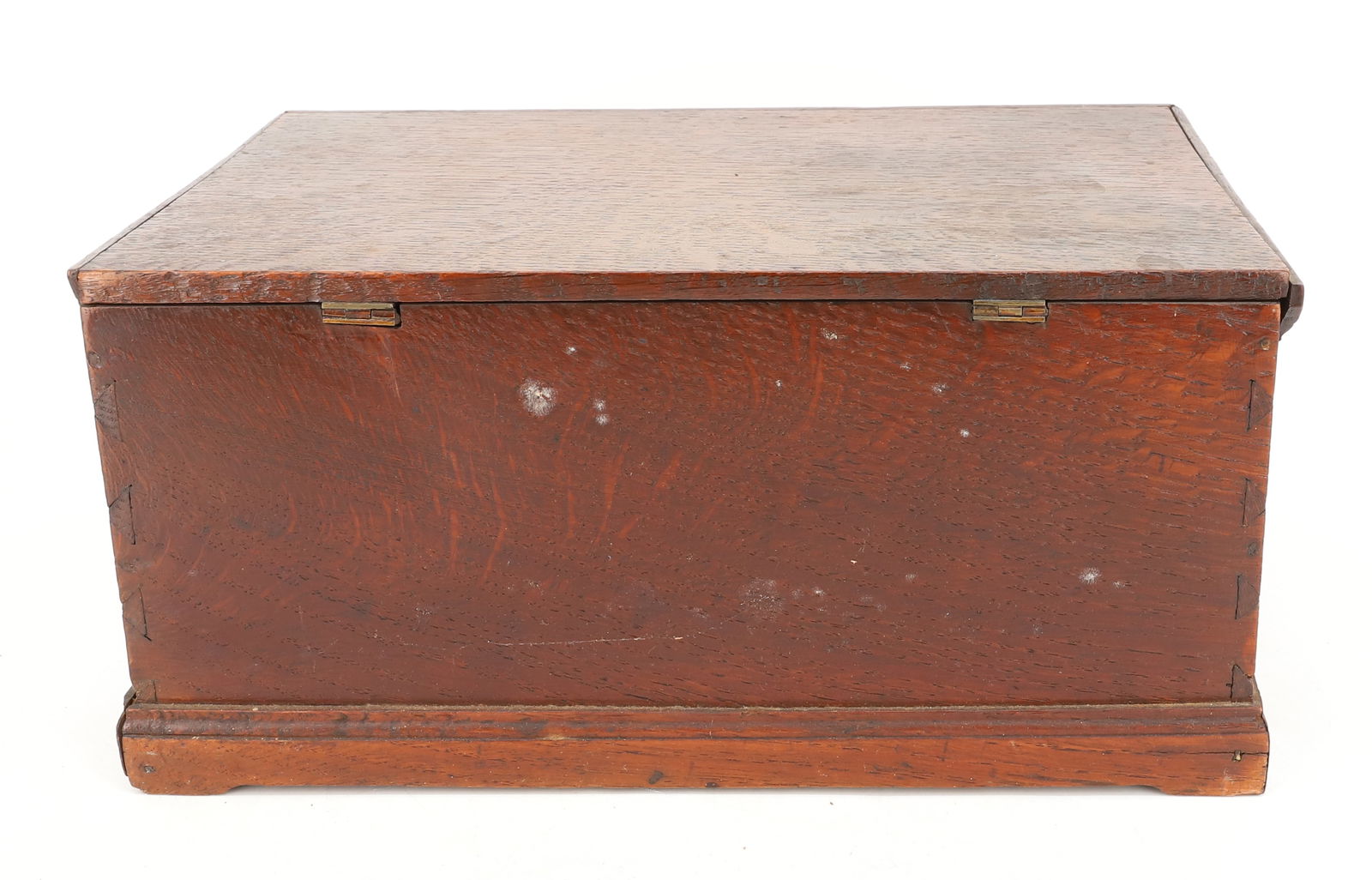 19TH C. OAK LIDDED BOX - 3