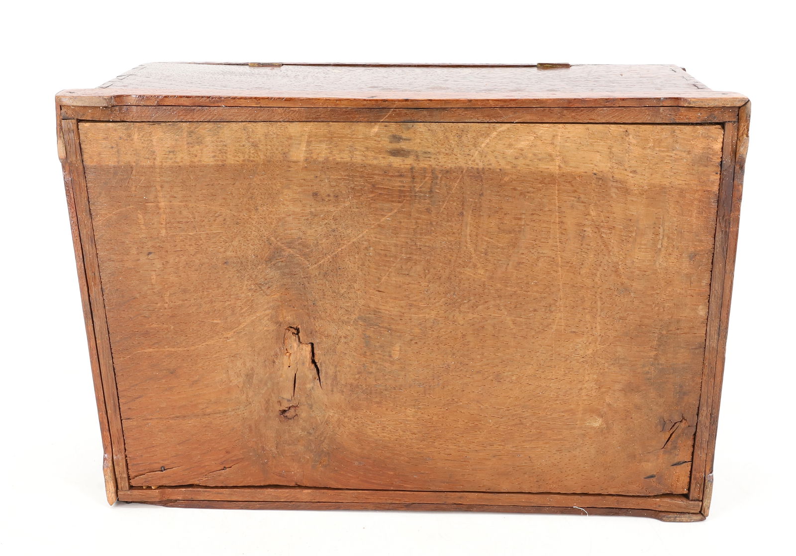 19TH C. OAK LIDDED BOX - 5