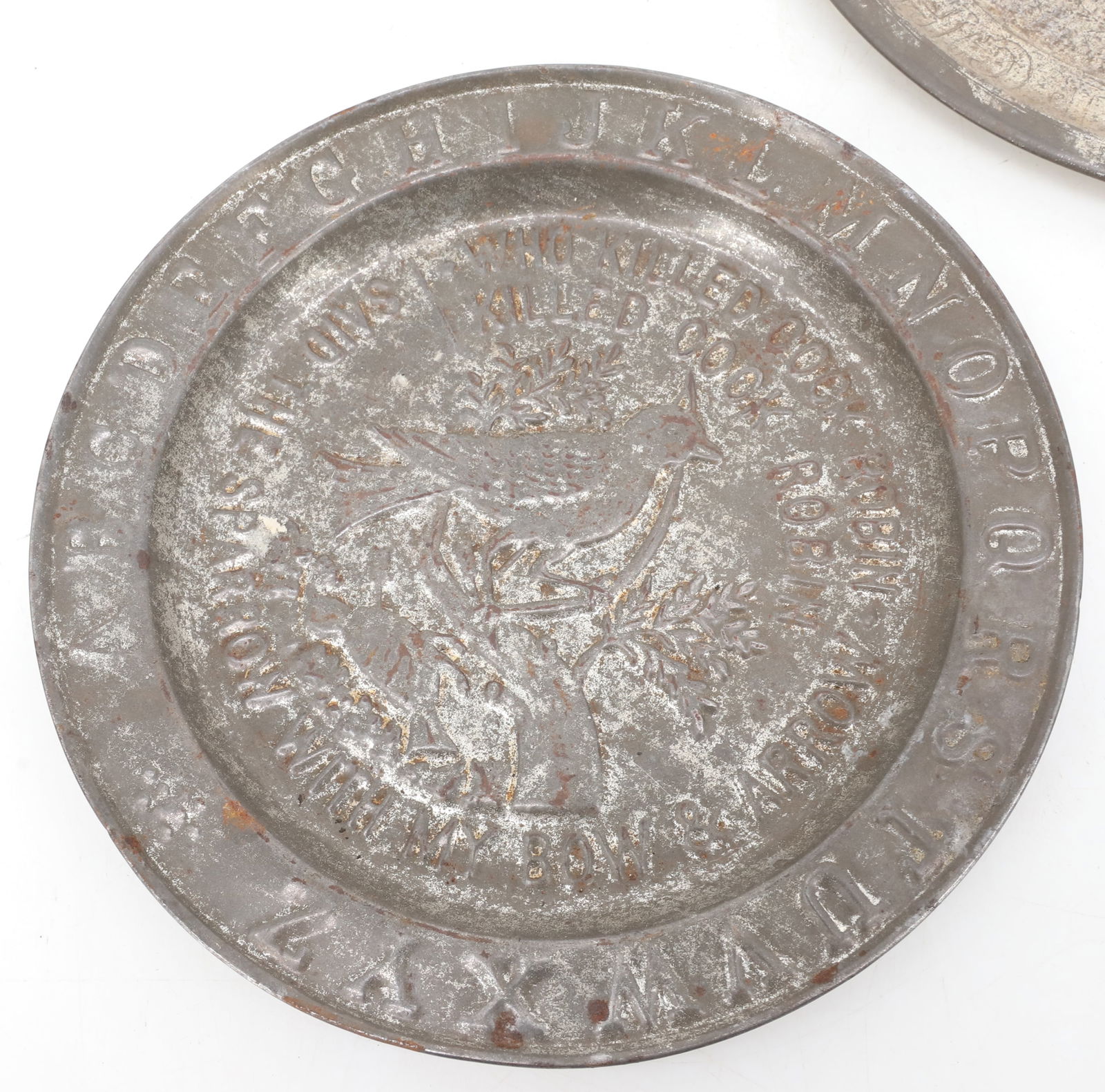 (3) TIN ABC PLATES - 2