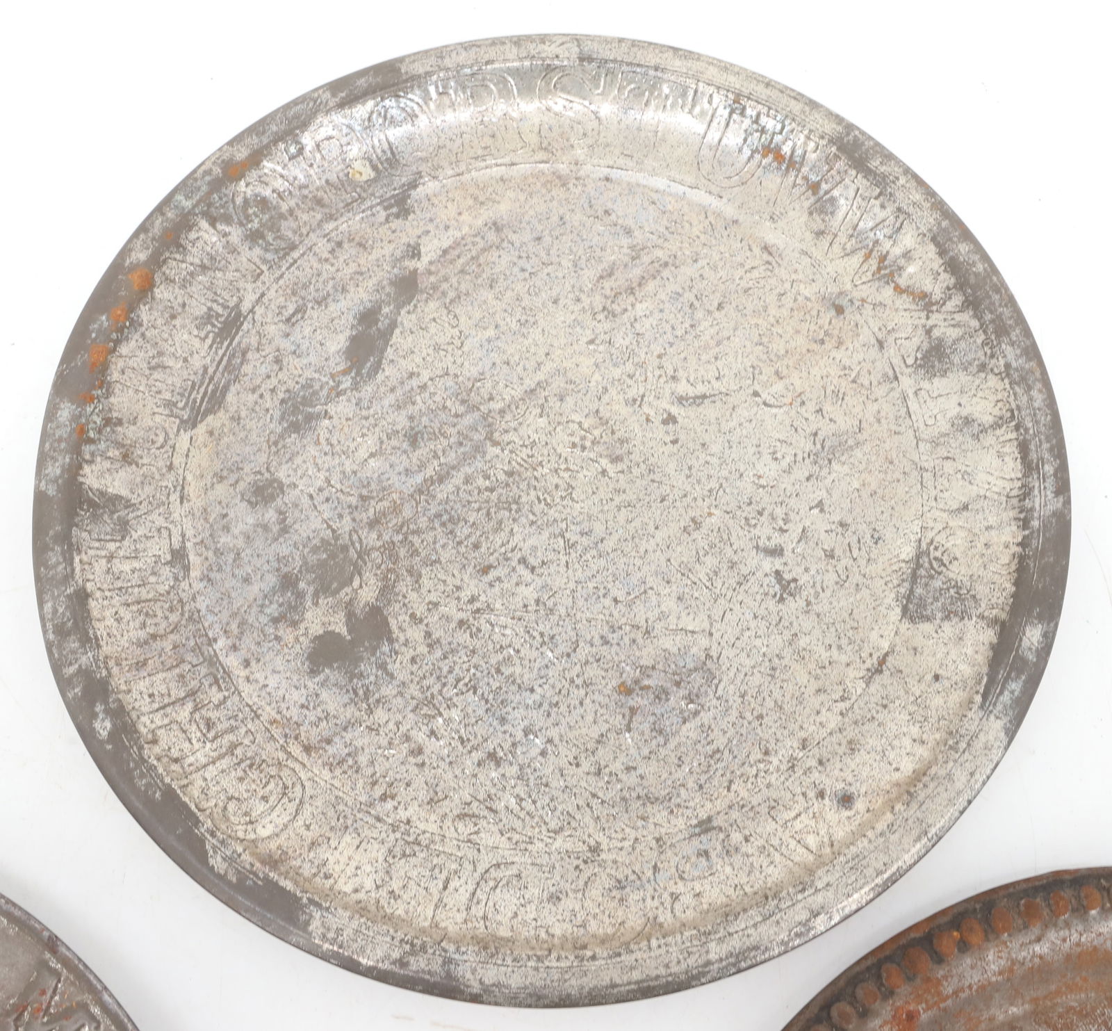 (3) TIN ABC PLATES - 4