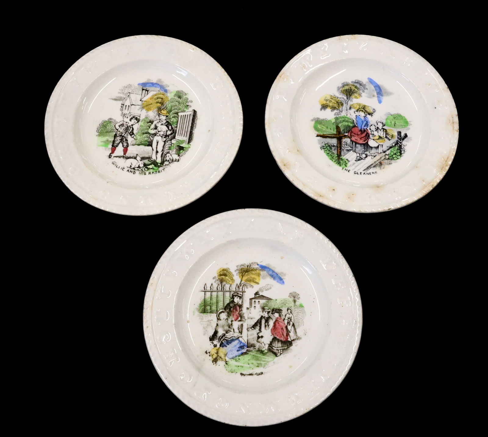 LOT OF TRANSFERWARE ABC PLATES (1 of 5)