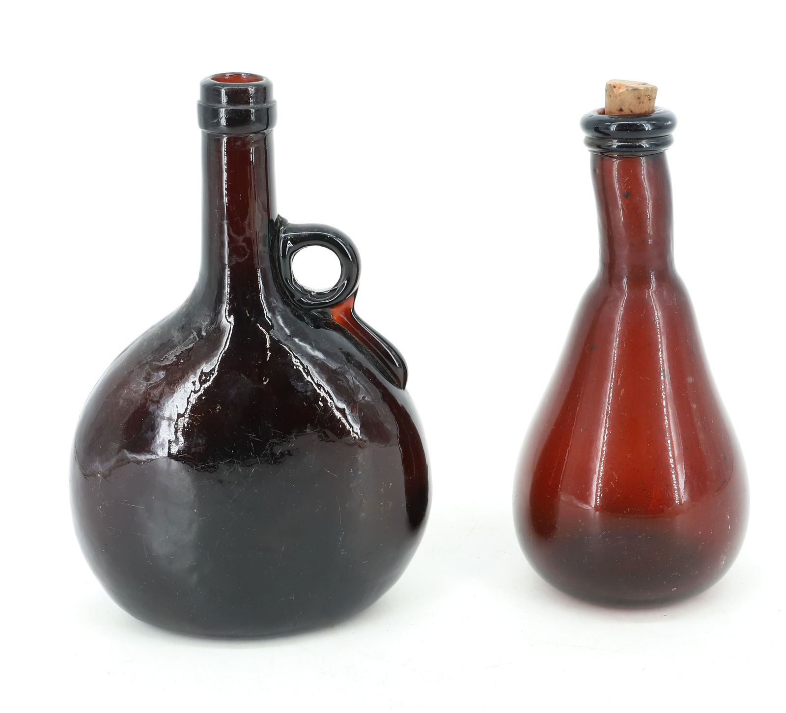(2) ANTIQUE BOTTLES / FLASKS (1 of 4)