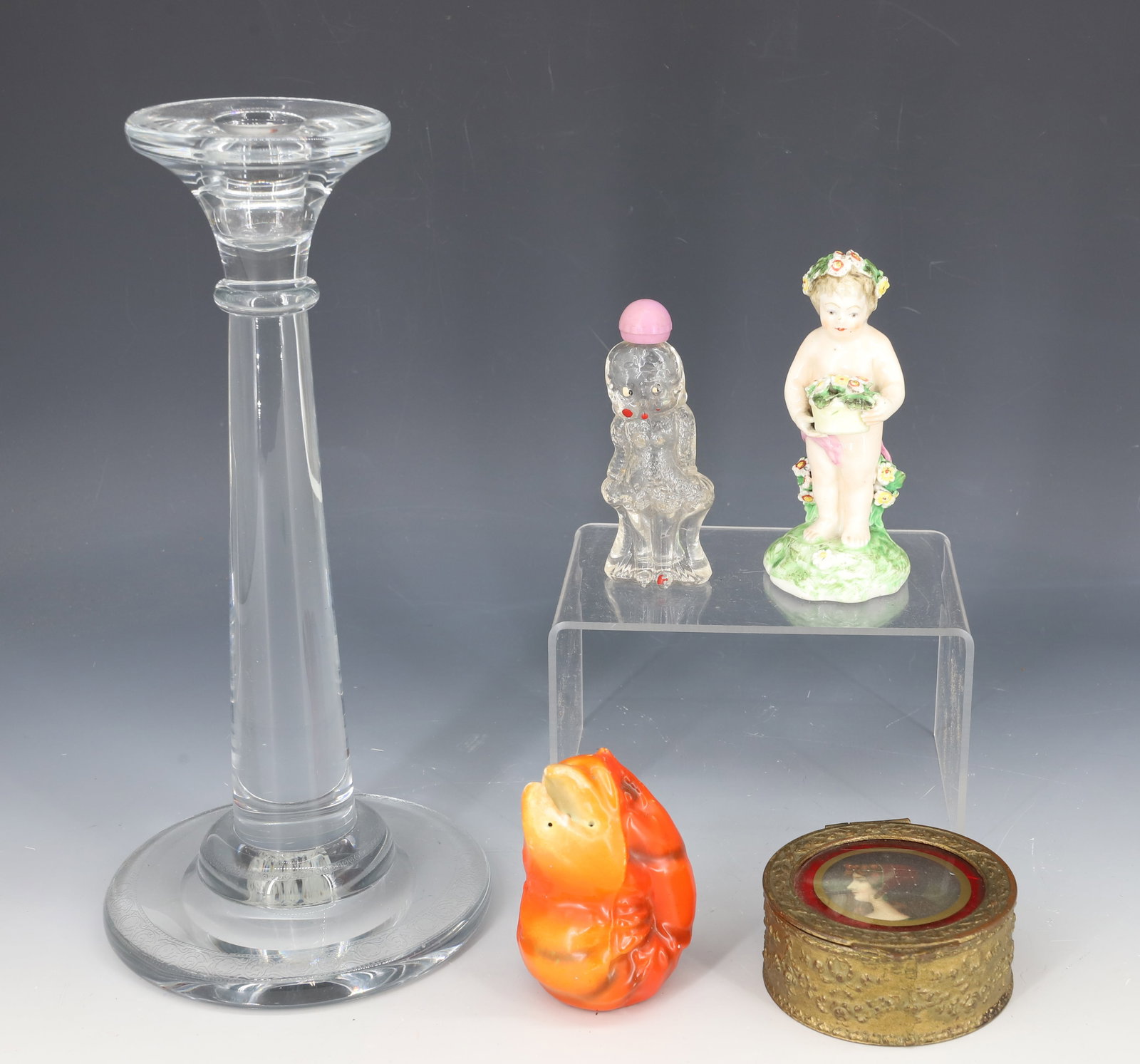 LOT OF VINTAGE SMALLS, CANDLESTICK (1 of 7)