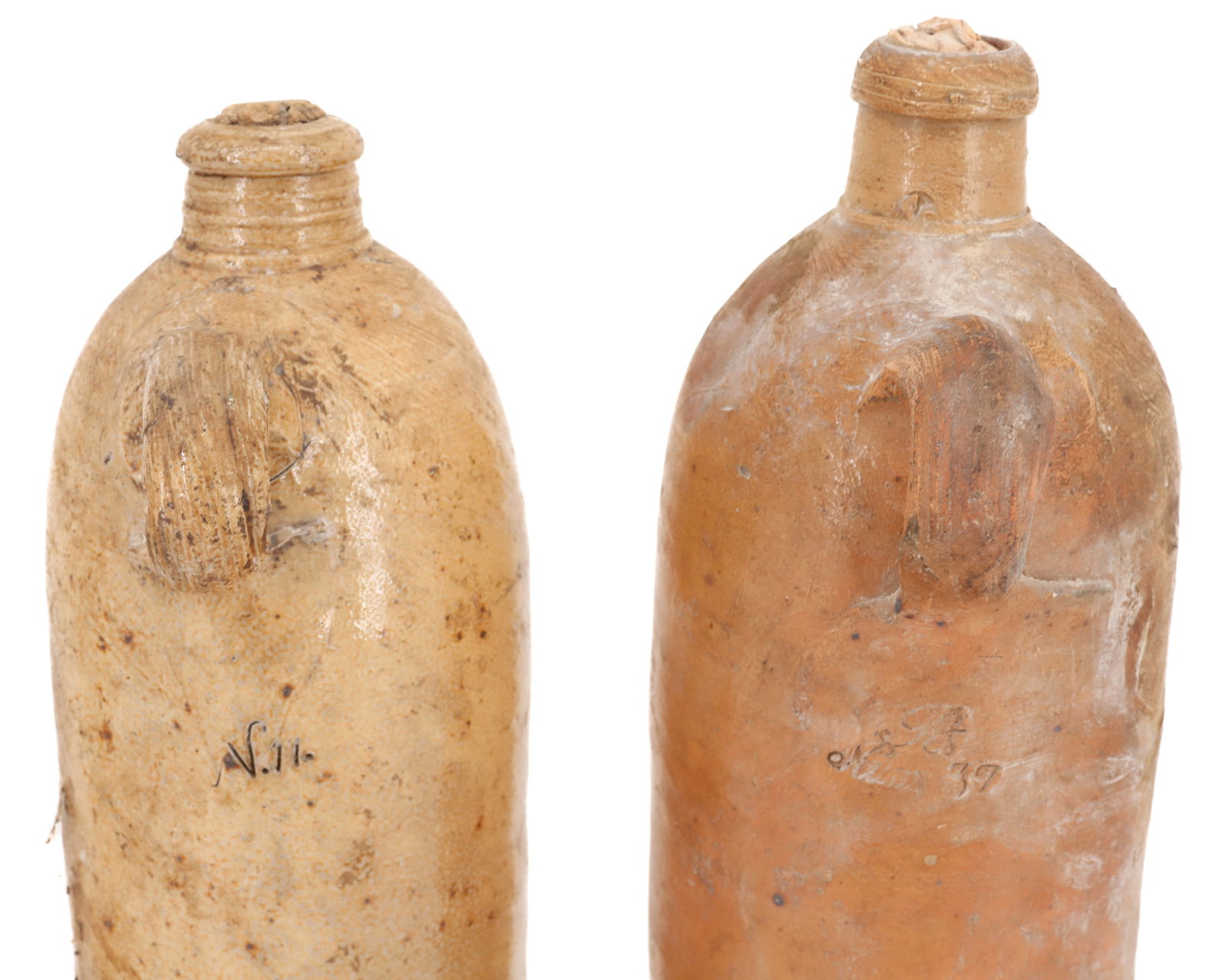 (4) STONEWARE BOTTLES - 6