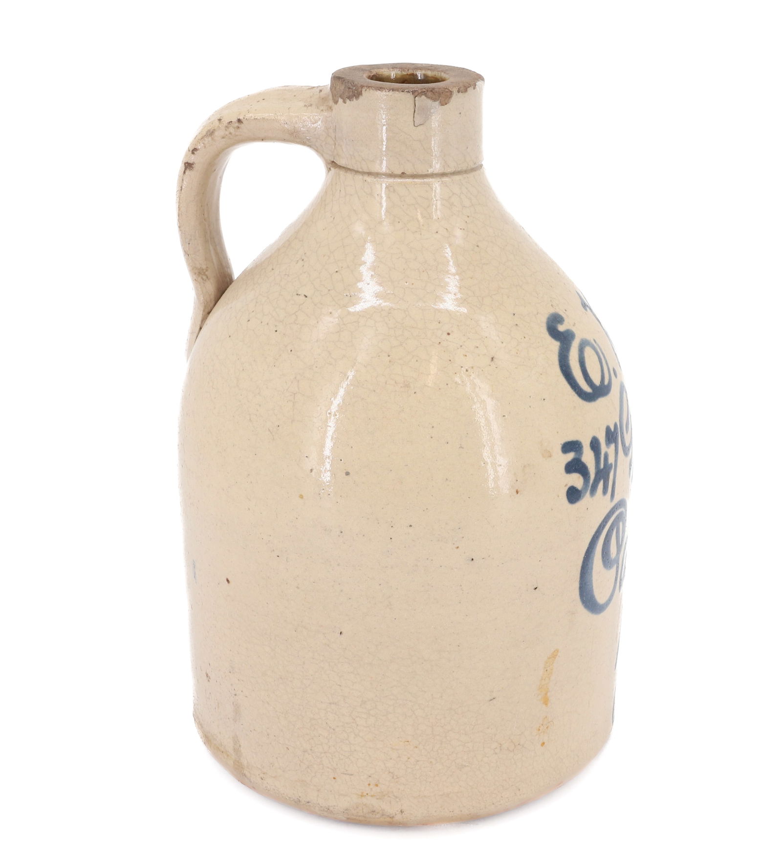 PATERSON, NJ BLUE SCRIPT JUG - 2