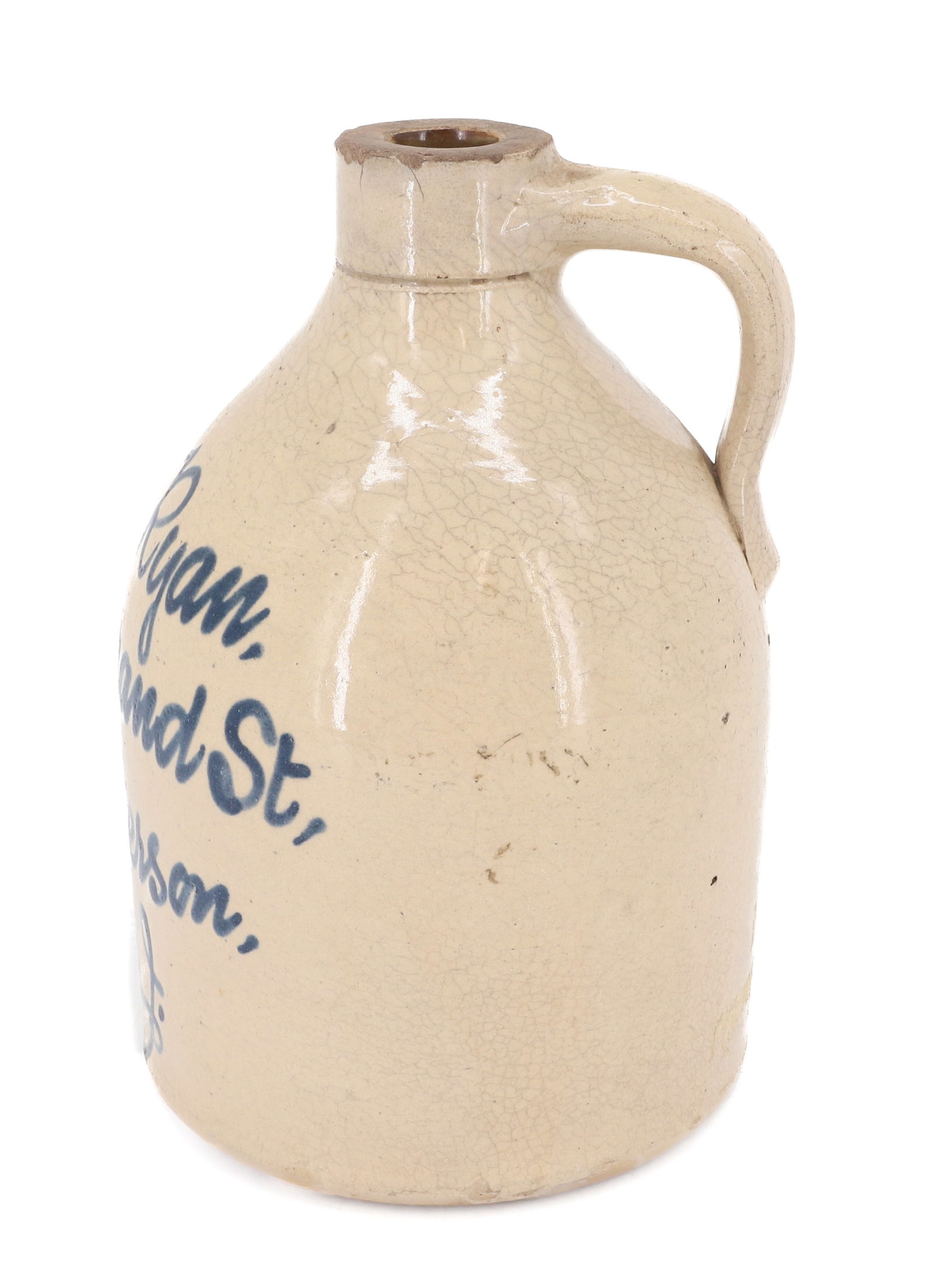 PATERSON, NJ BLUE SCRIPT JUG - 4