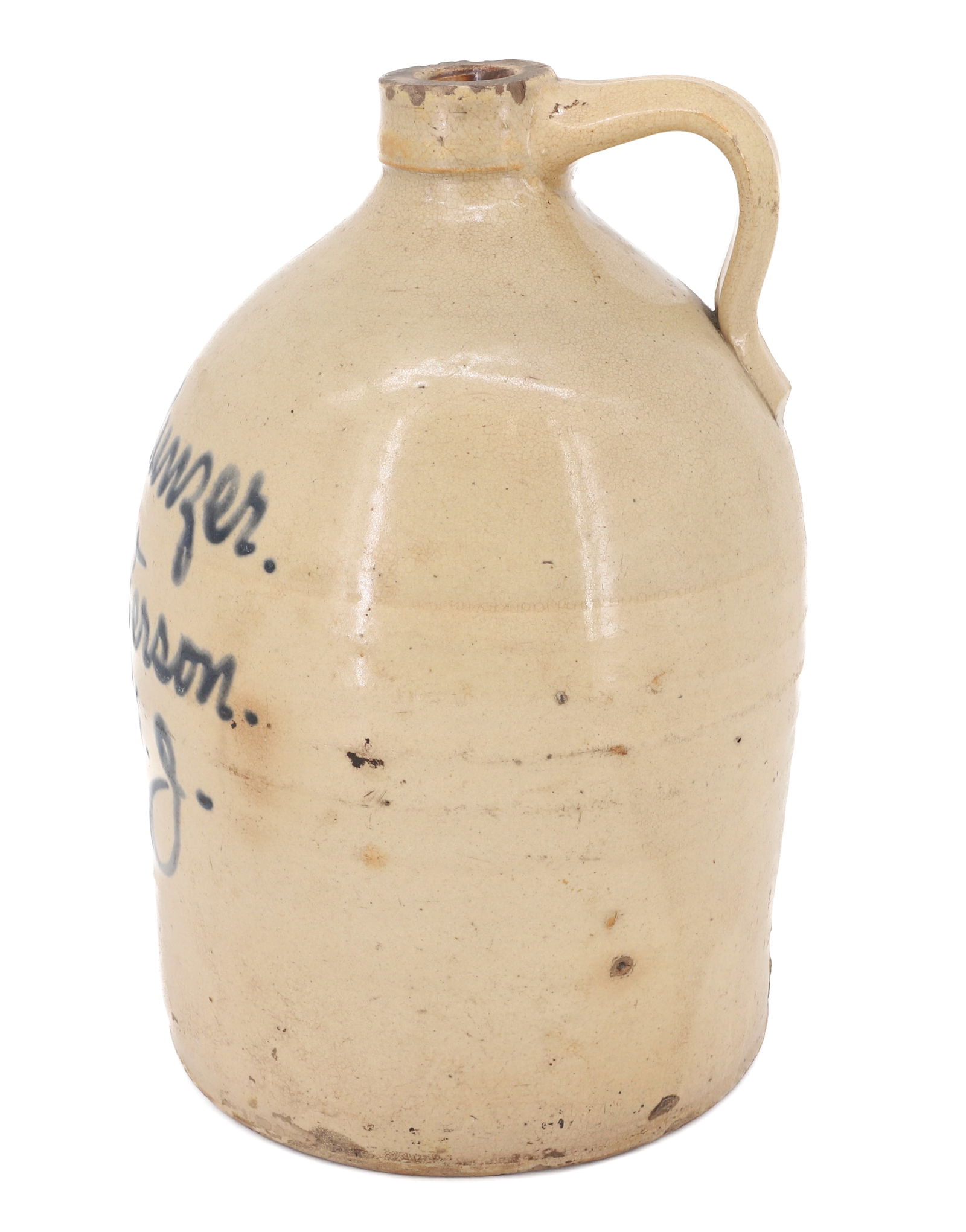 PATERSON, NJ BLUE SCRIPT JUG - 4