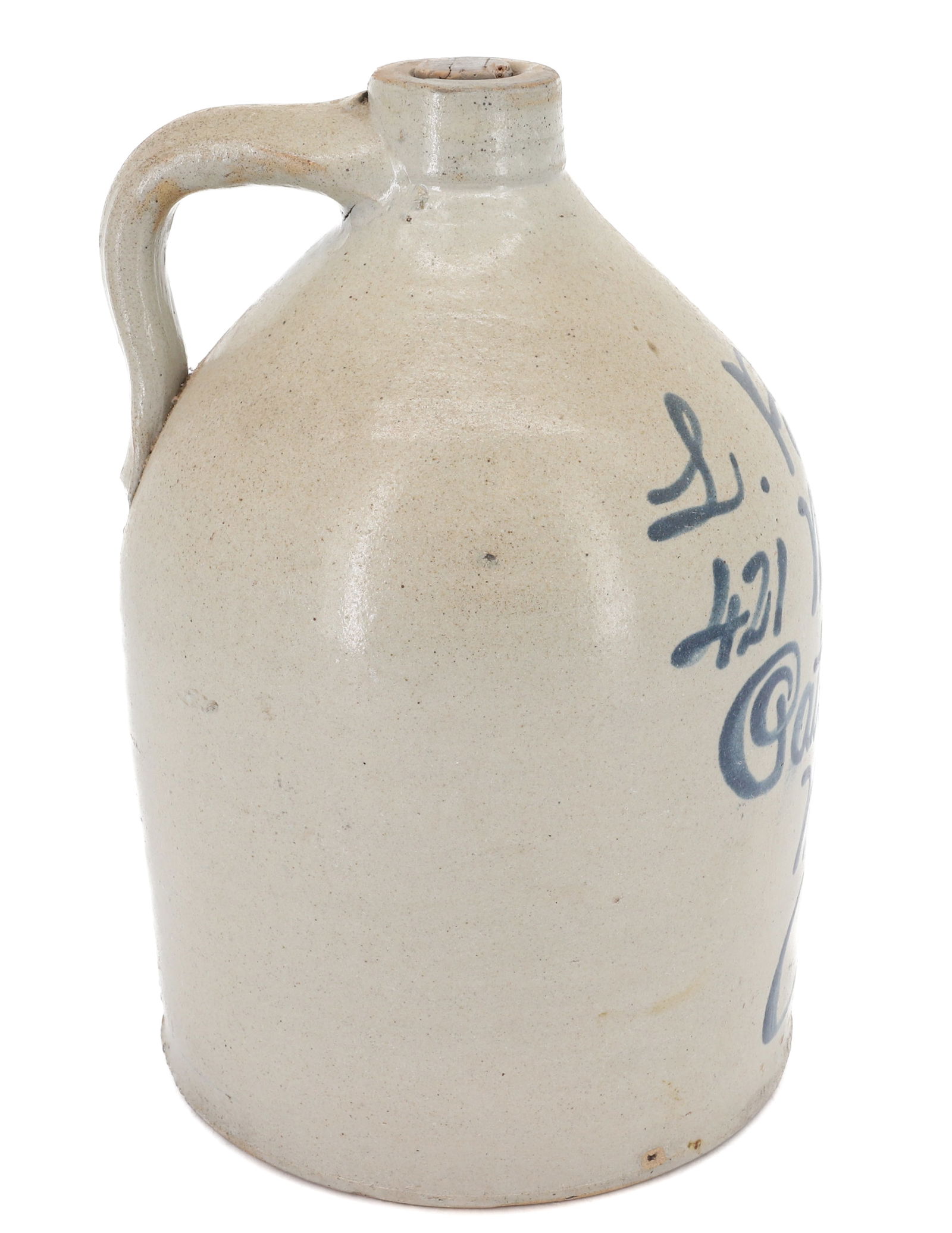 PATERSON, NJ BLUE SCRIPT JUG - 2