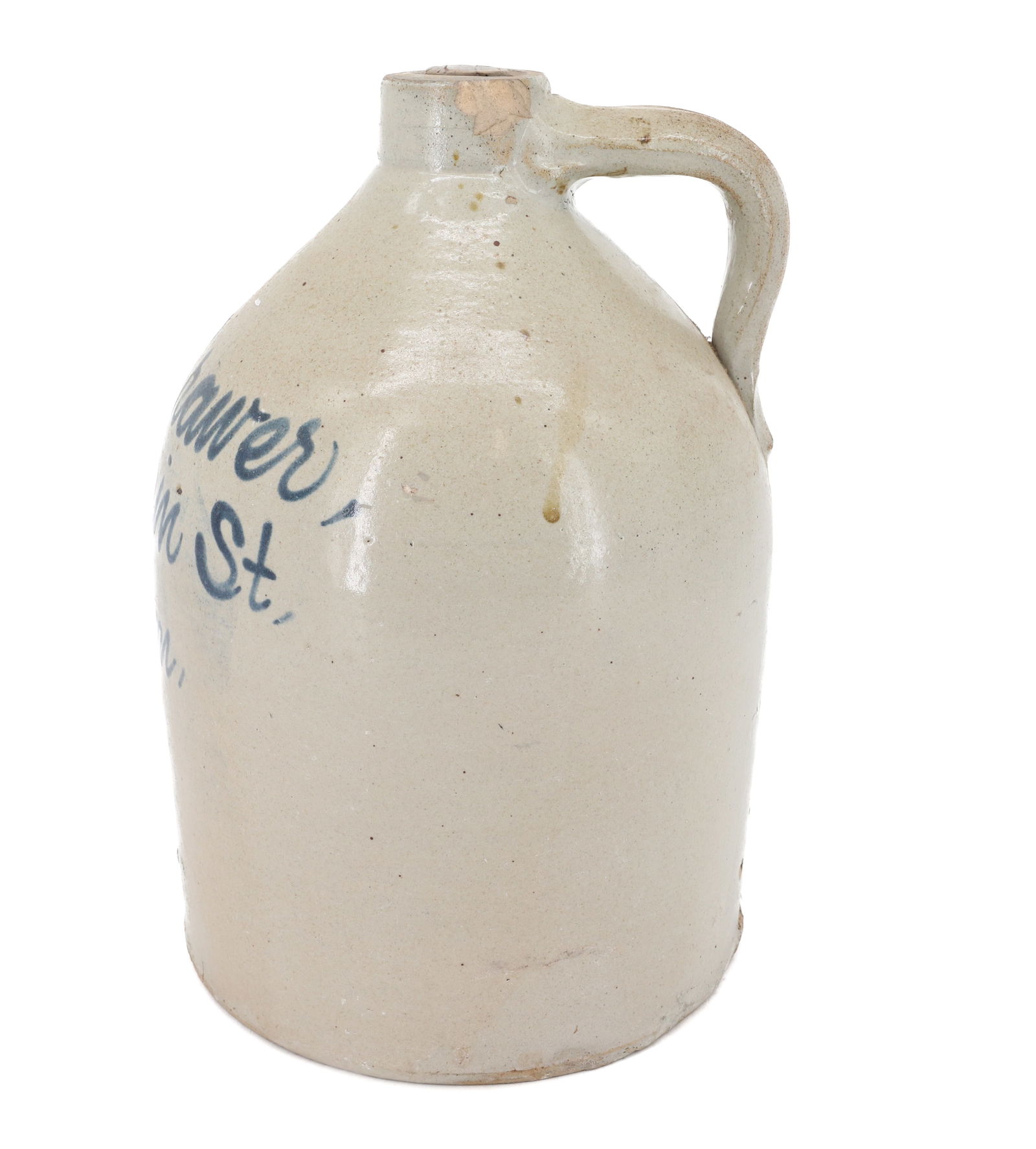PATERSON, NJ BLUE SCRIPT JUG - 4