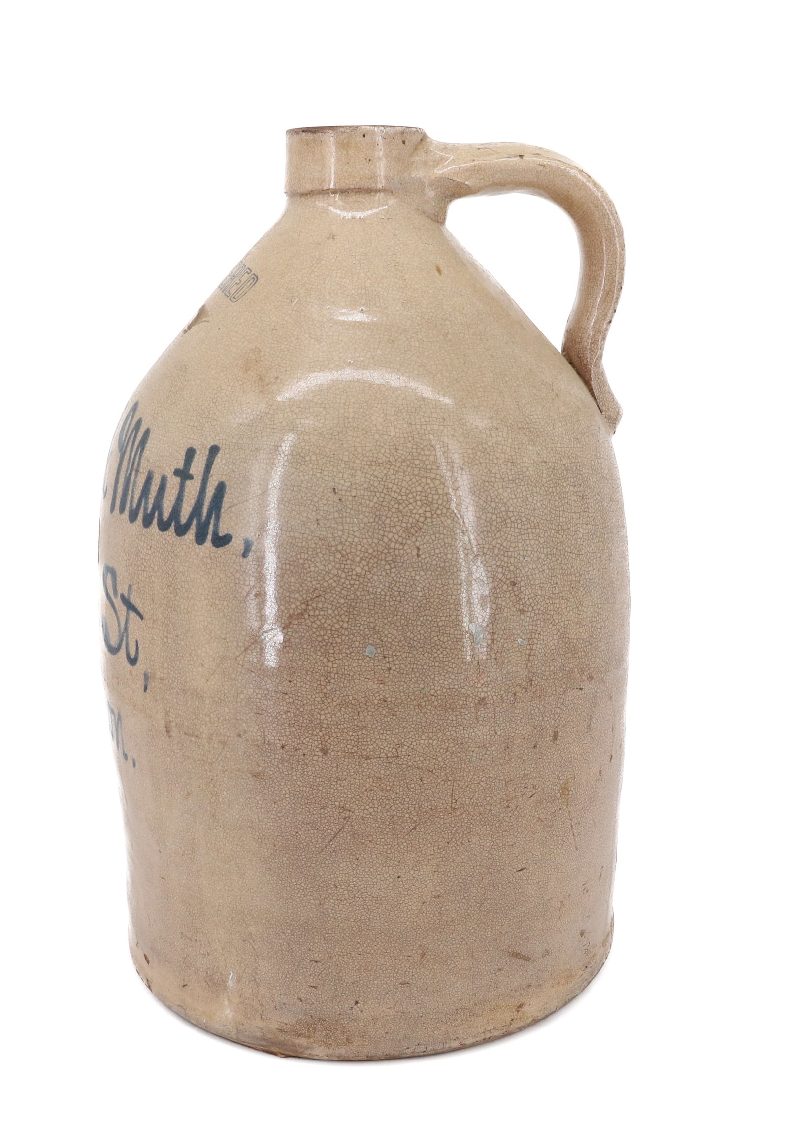 PATERSON, NJ BLUE SCRIPT JUG - 4