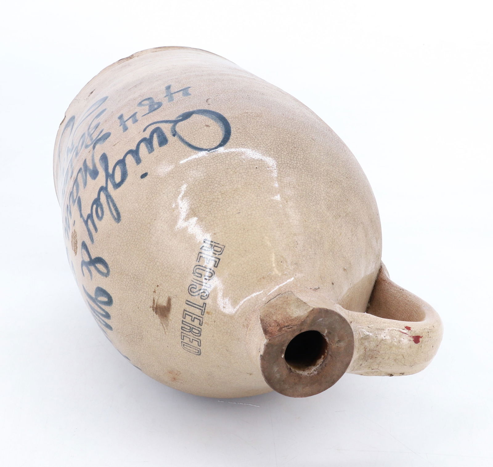 PATERSON, NJ BLUE SCRIPT JUG - 5