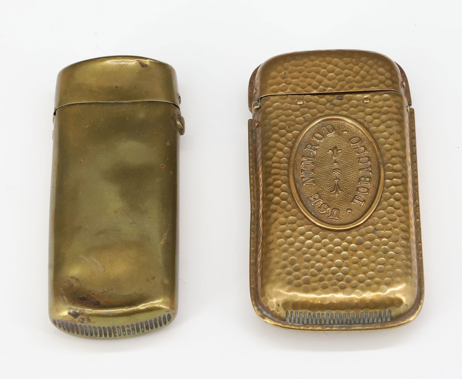 (2) BRASS MATCH SAFES (1 of 3)