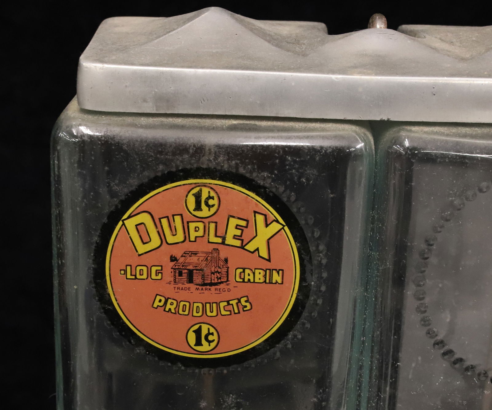 DUPLEX LOG CABIN 1 CENT PEANUT / CANDY DISPENSER - 2