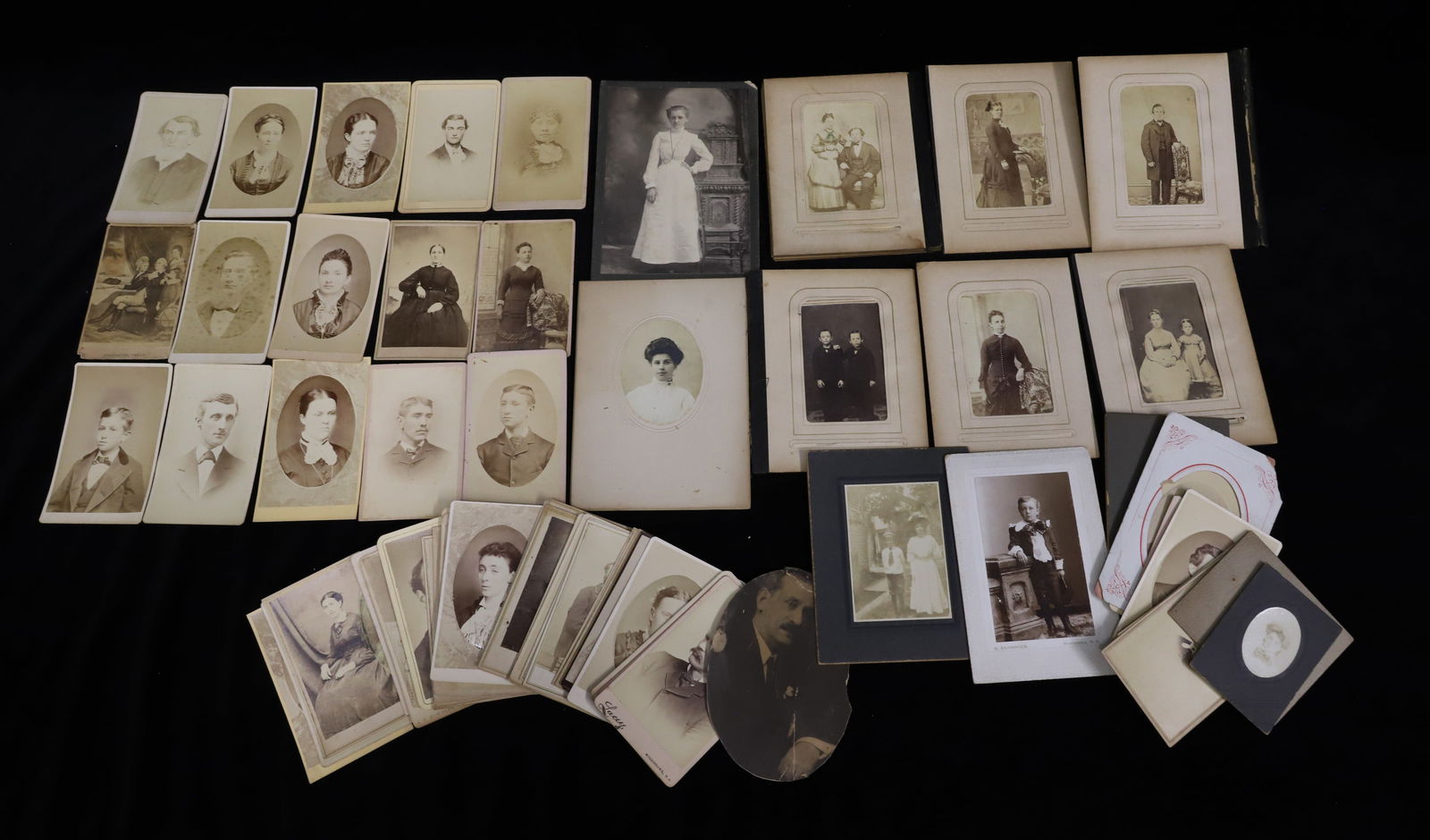 LOT OF (50+) ANTIQUE PHOTOGRAPHS (1 of 5)