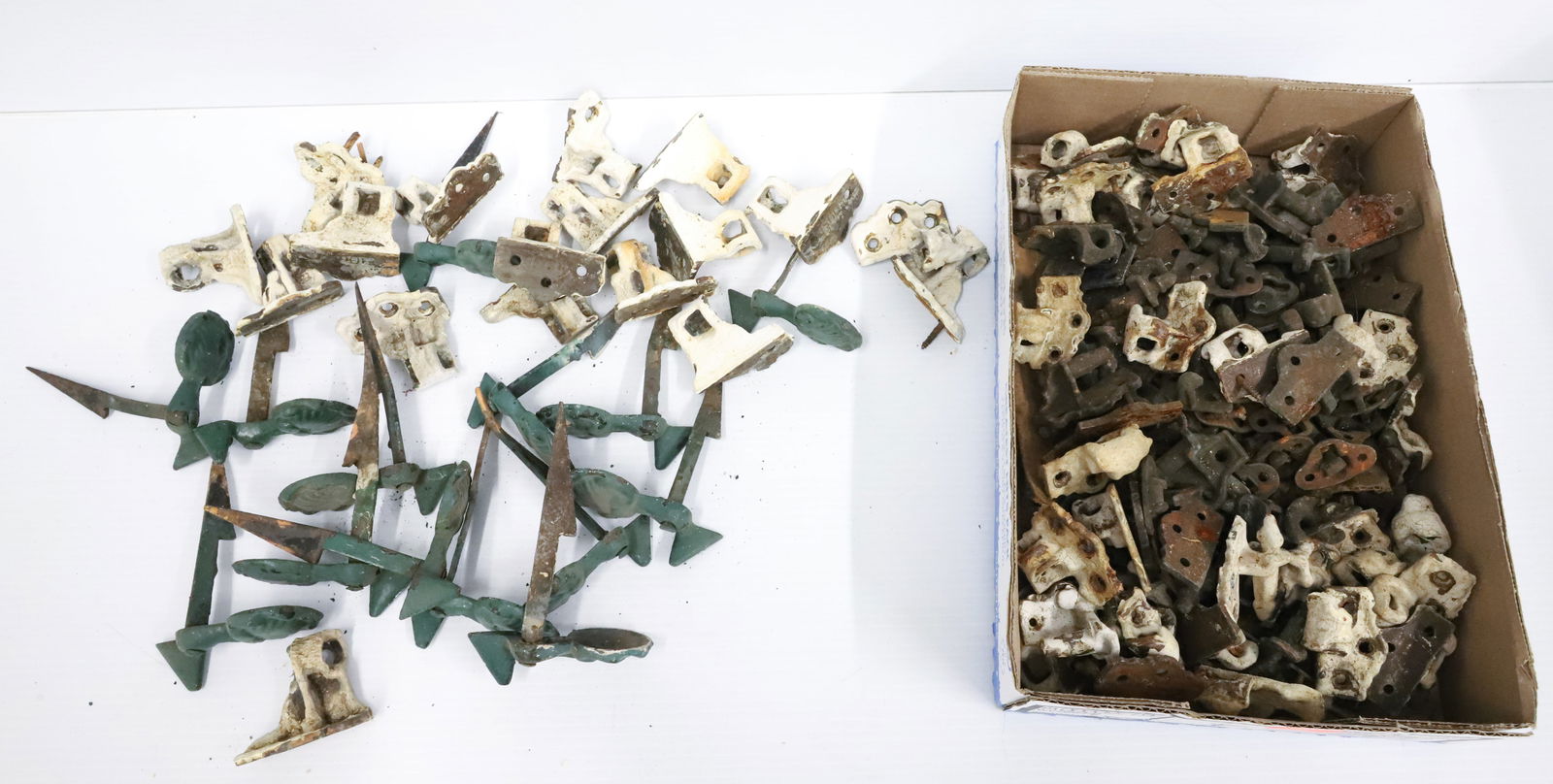 LARGE LOT OF CAST IRON SHUTTER HARDWARE (1 of 3)