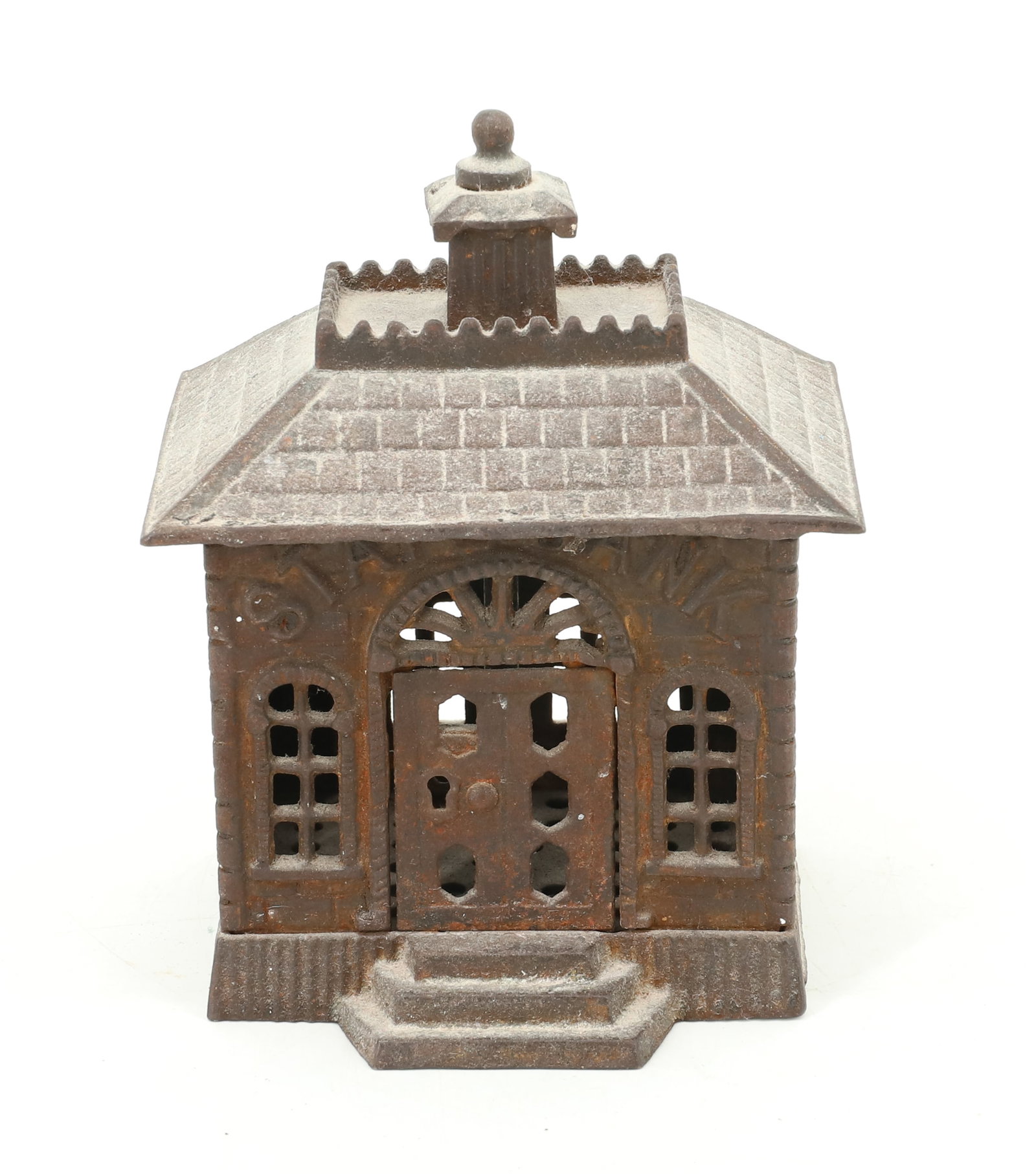 CAST IRON "STATE BANK" STILL BANK (1 of 5)