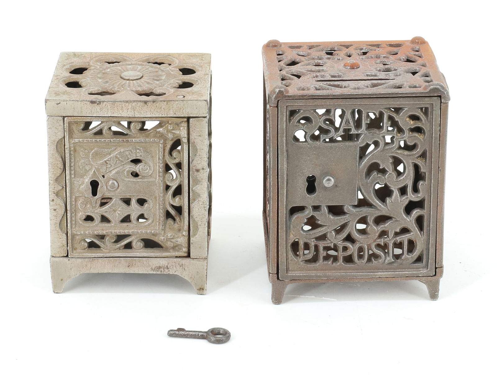 (2) CAST IRON "SAFE" STILL BANKS (1 of 5)