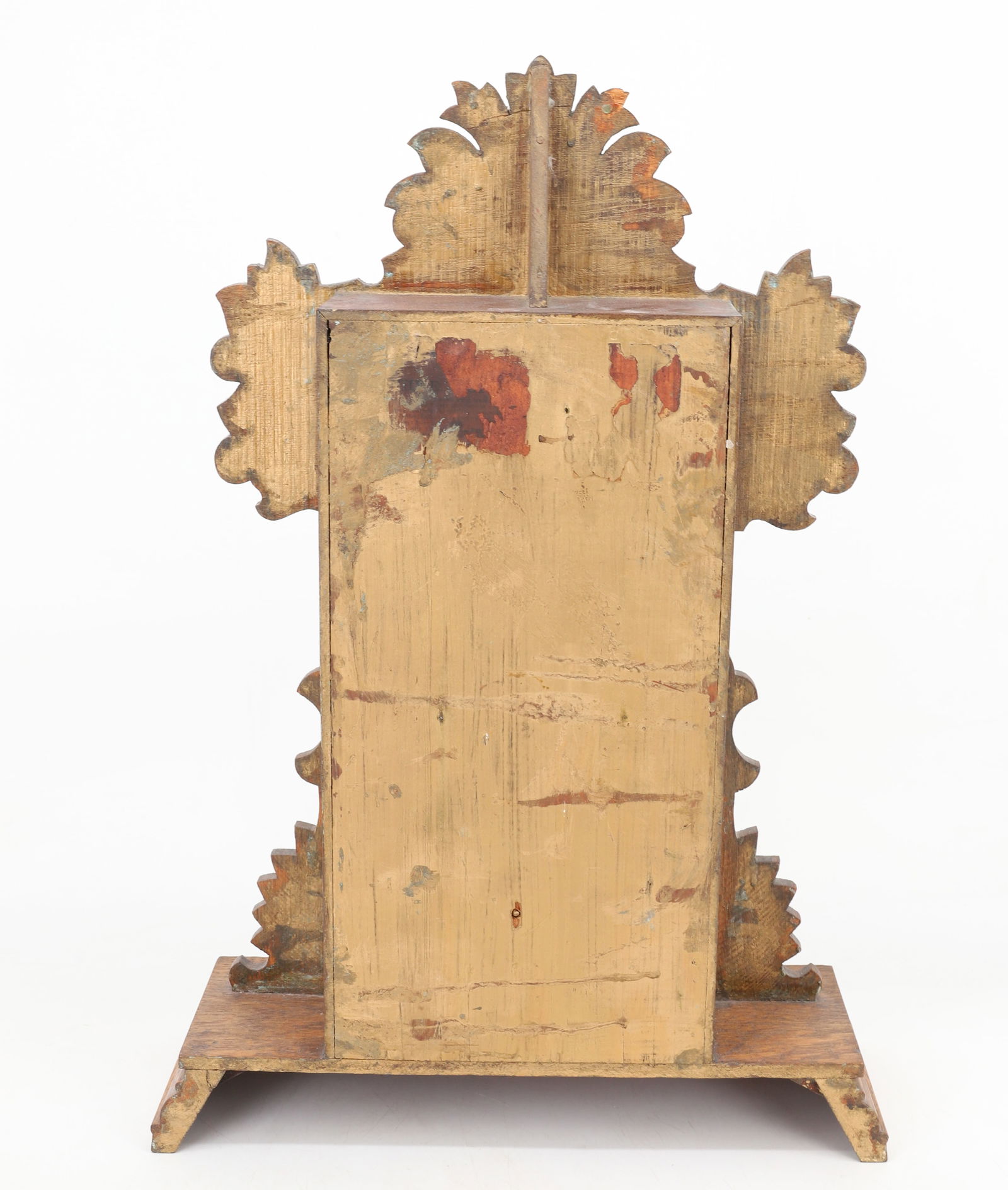 VICTORIAN OAK GINGERBREAD CLOCK - 6