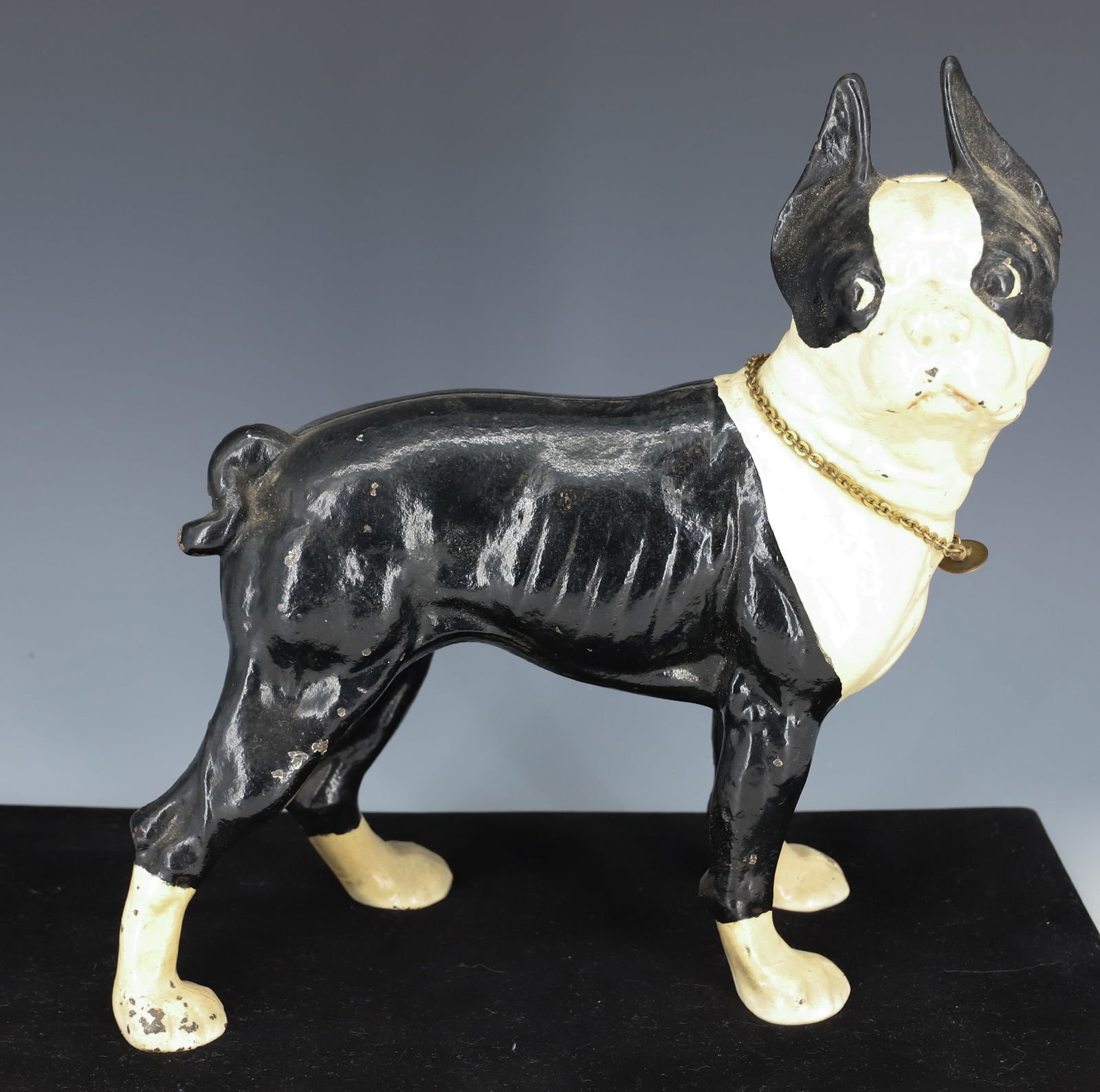 CAST IRON BOSTON TERRIER DOORSTOP (1 of 3)