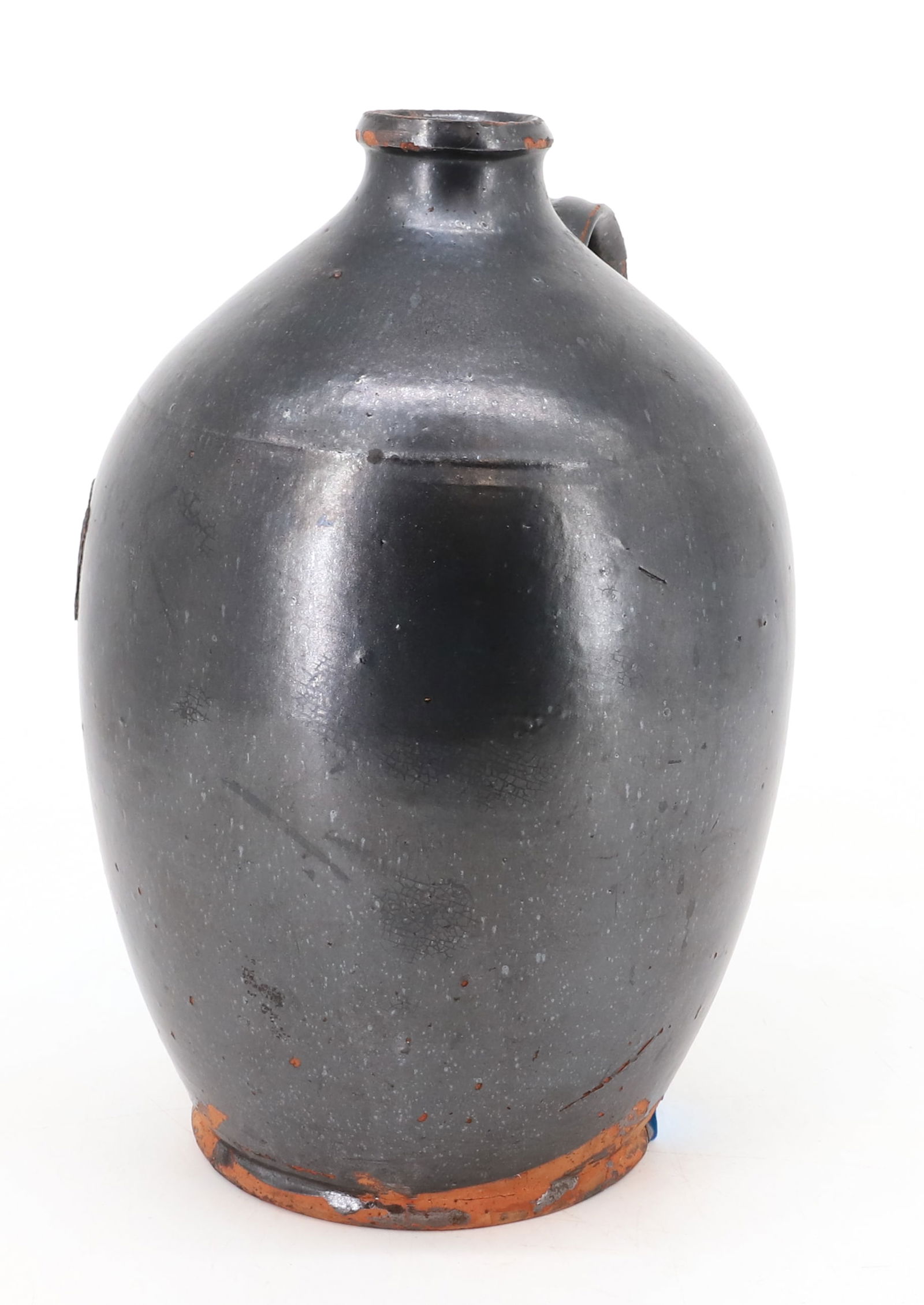19TH C. REDWARE POTTERY JUG (1 of 8)