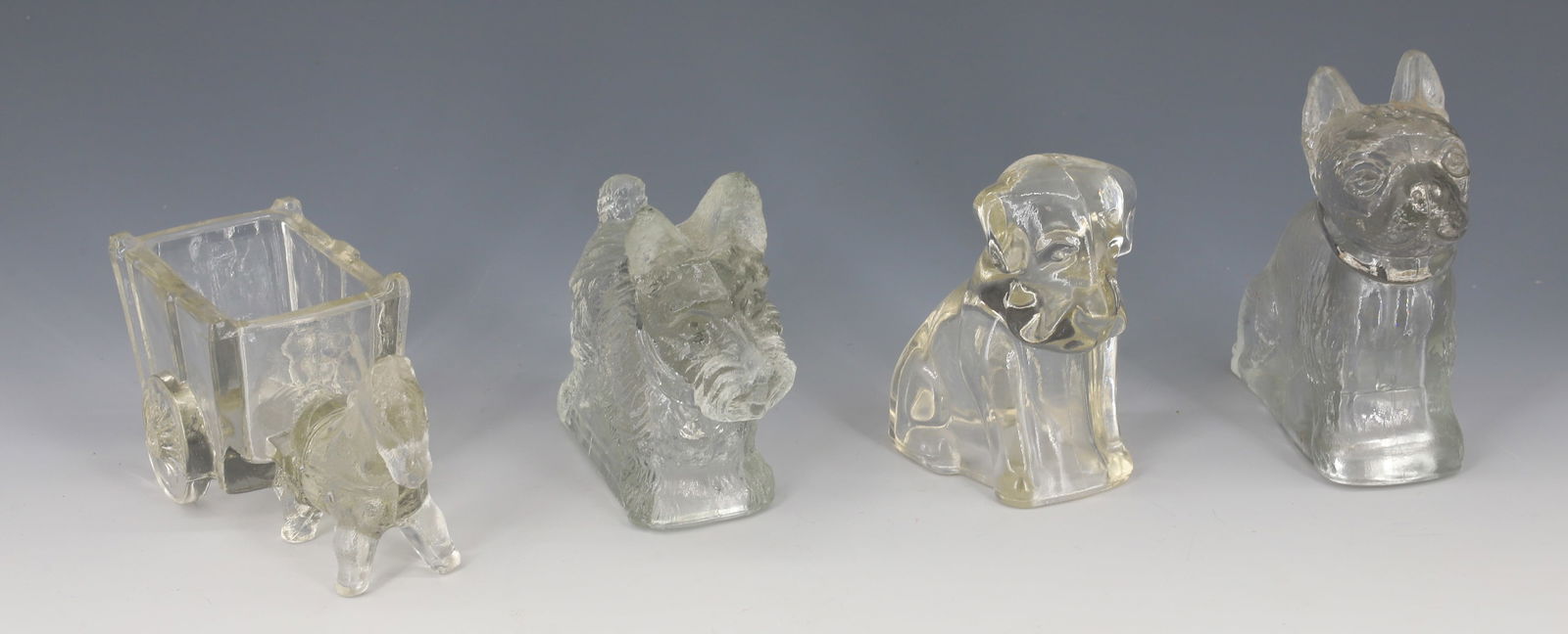 LOT OF GLASS FIGURAL CANDY CONTAINERS (1 of 5)
