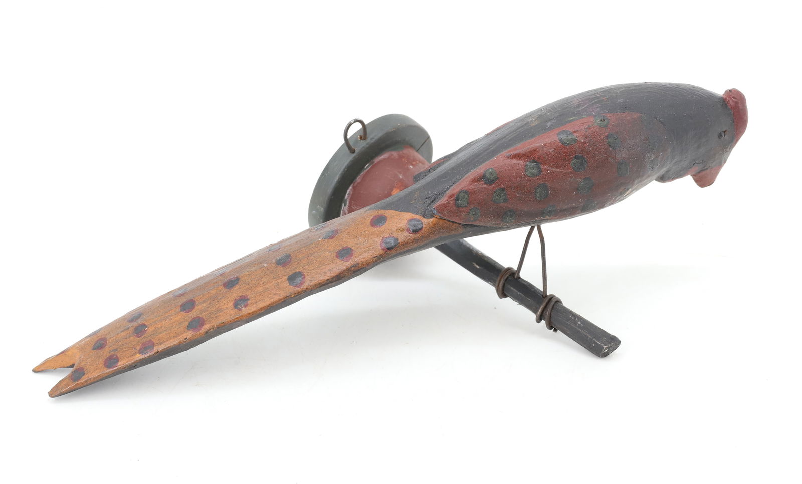 FOLK ART CARVED BIRD (1 of 3)