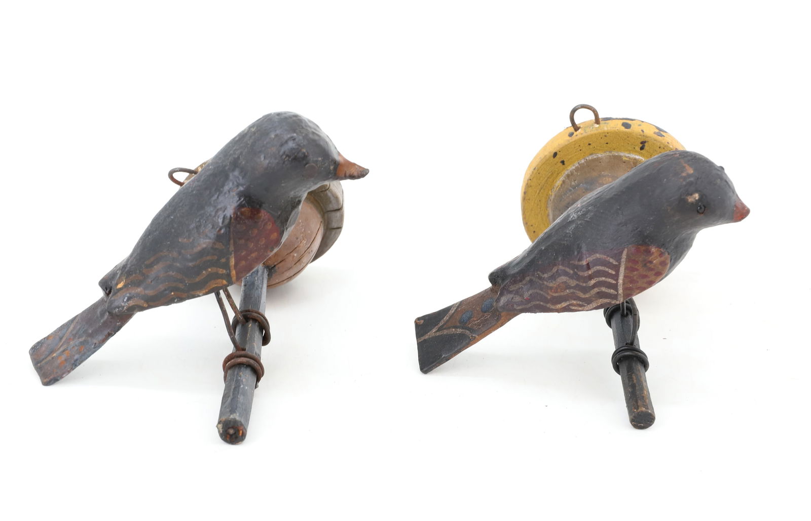 LOT OF (2) FOLK ART BIRDS (1 of 4)