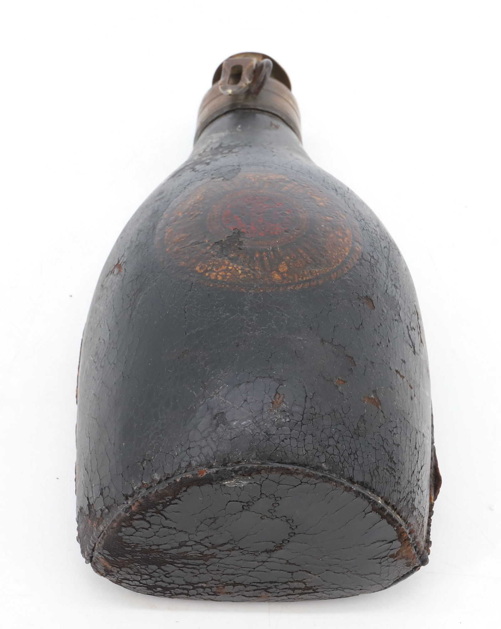 LEATHER BLACK POWDER FLASK - 6