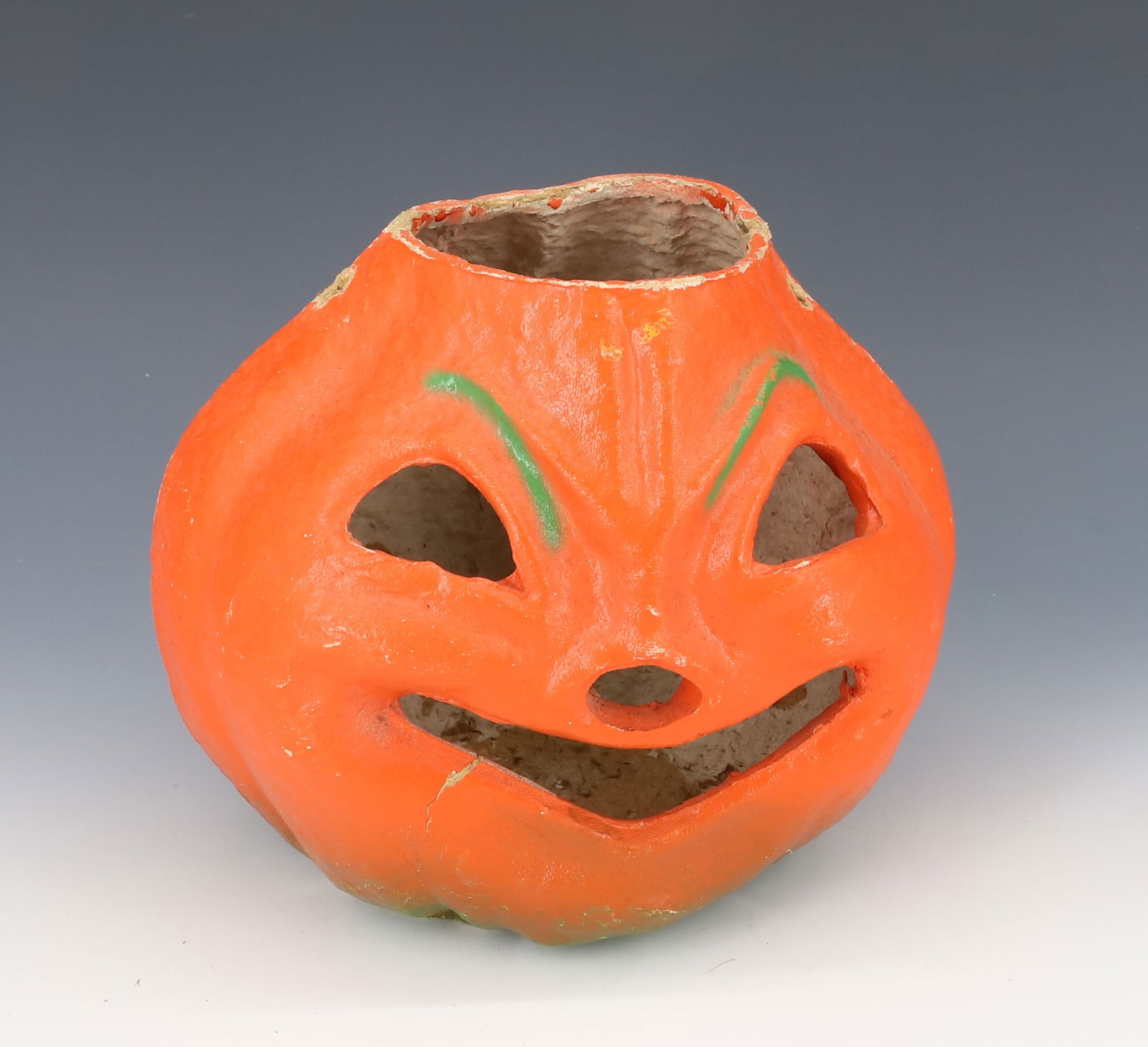 LARGE PAPIER MACHE HALLOWEEN PUMPKIN (1 of 6)