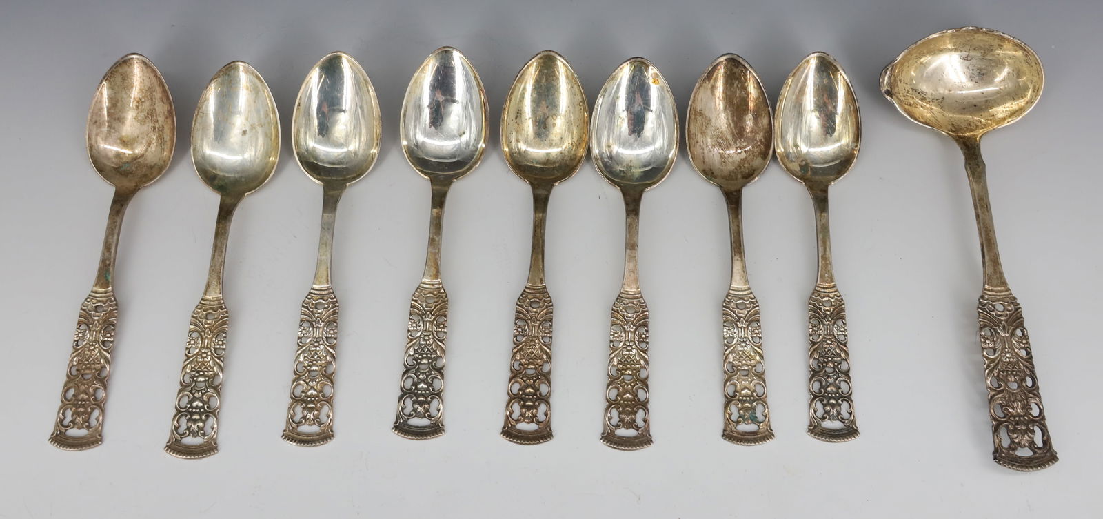 830 SILVER NORWEGIAN FLATWARE SET - 4