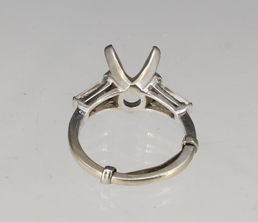 14K WHITE GOLD SETTING - 3