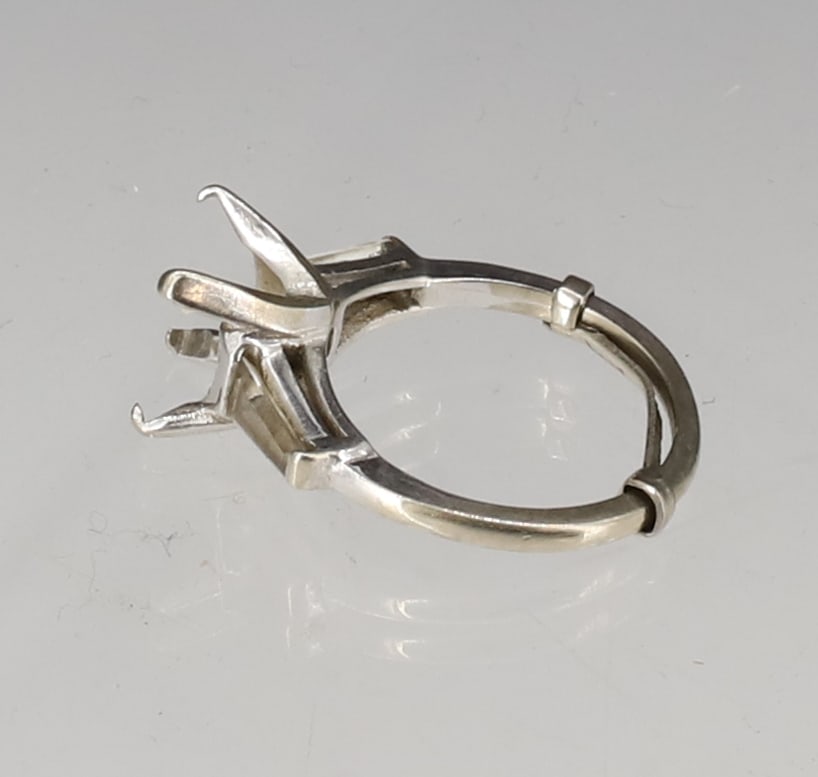 14K WHITE GOLD SETTING - 4