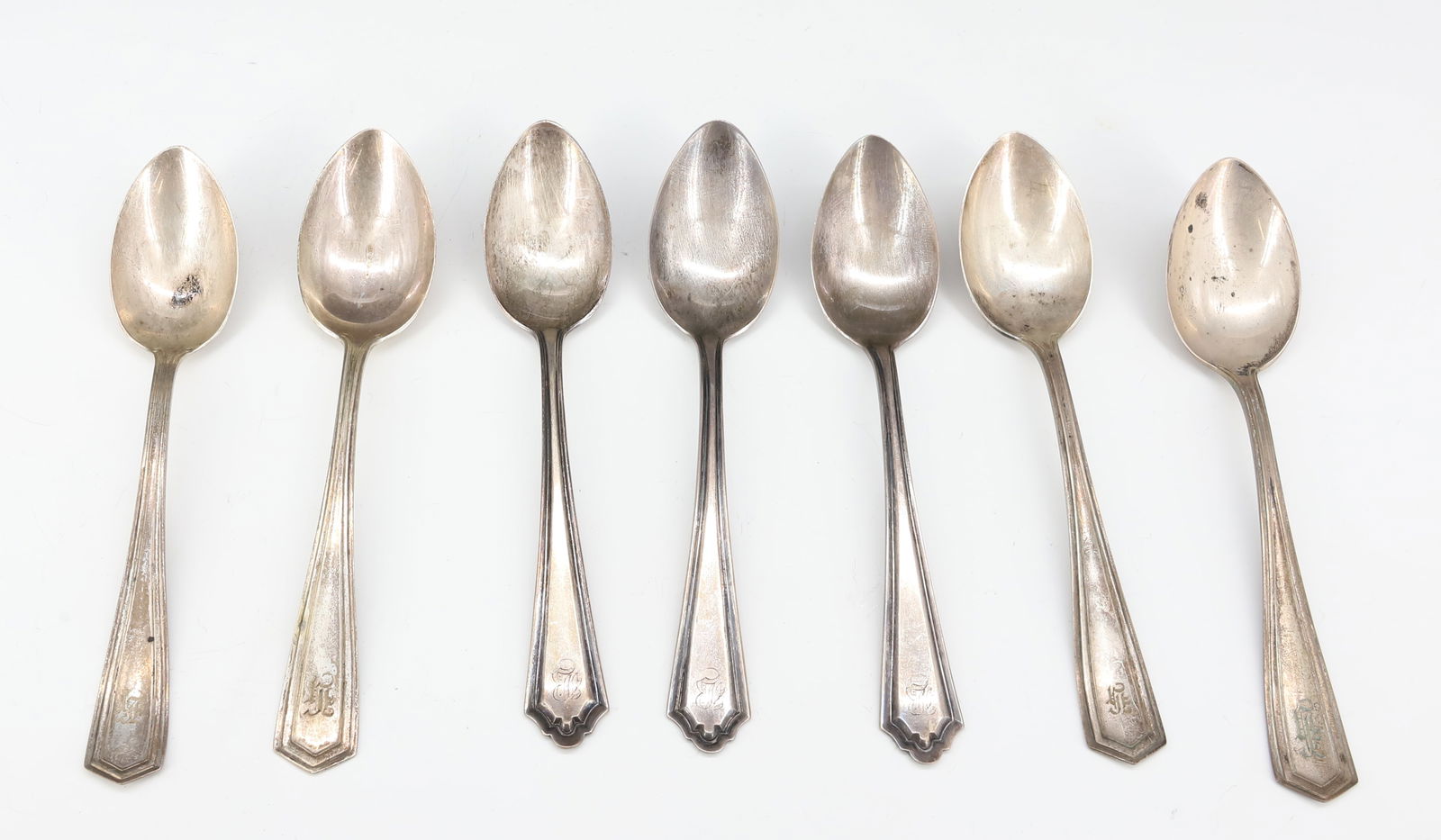 (7) STERLING SILVER TEASPOONS (1 of 5)
