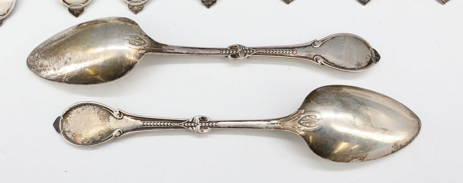 (9) STERLING SILVER GORHAM TEASPOONS - 4